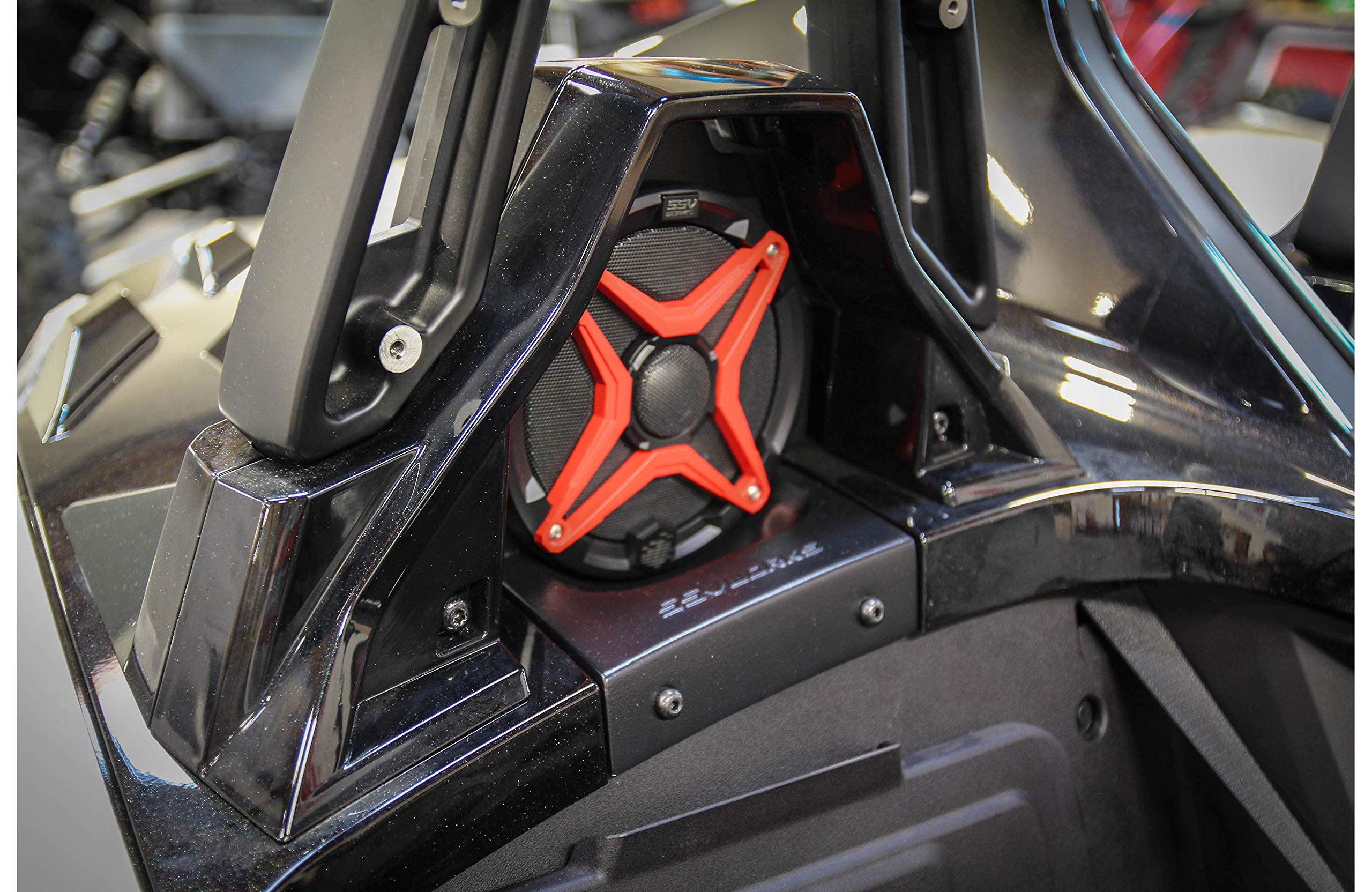 SSV Works SS-B65U Polaris Slingshot Rear Speaker Pods with Polk DB652 6.5