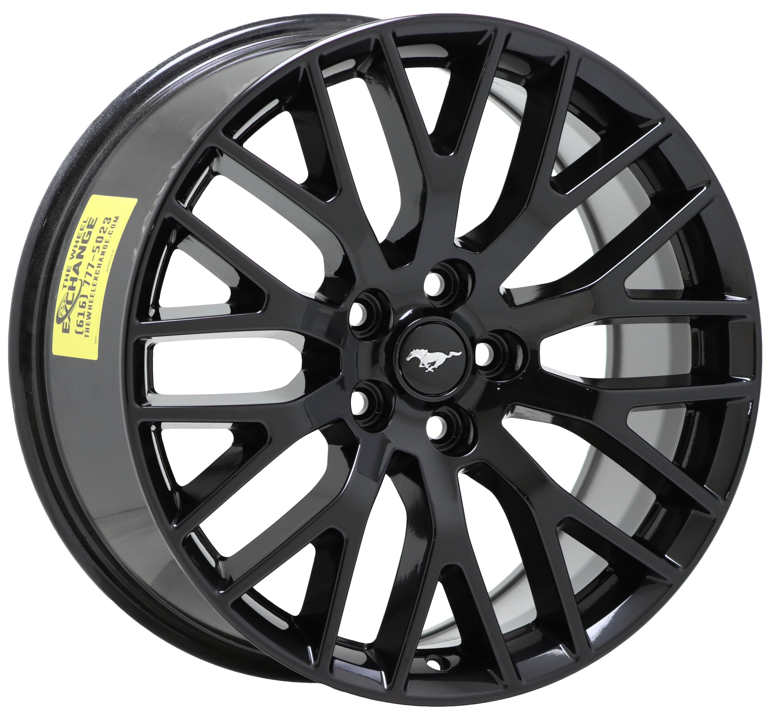 19x9 & 19x9.5 Ford Mustang GT Gloss Black OEM Factory Wheels & Rims (Part #10036 & 10038) - Perfect for Performance Upgrades & Custom Car Builds