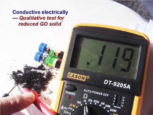 High-Quality Reduced Graphene Oxide Powder - 200mg Solid Nano Material for Electronics, Energy Storage & Research Applications