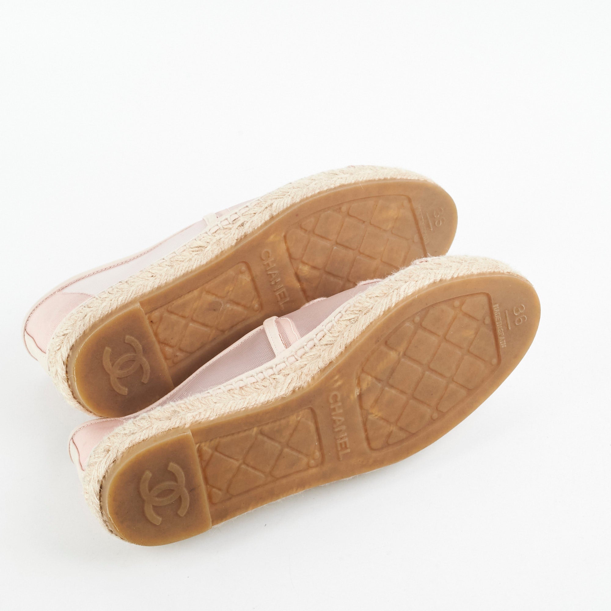 Chanel Pink Cord Cruise Espadrilles Women's Shoes Size 36 - Comfortable Summer Casual Flats for Beach, Vacation & Everyday Wear