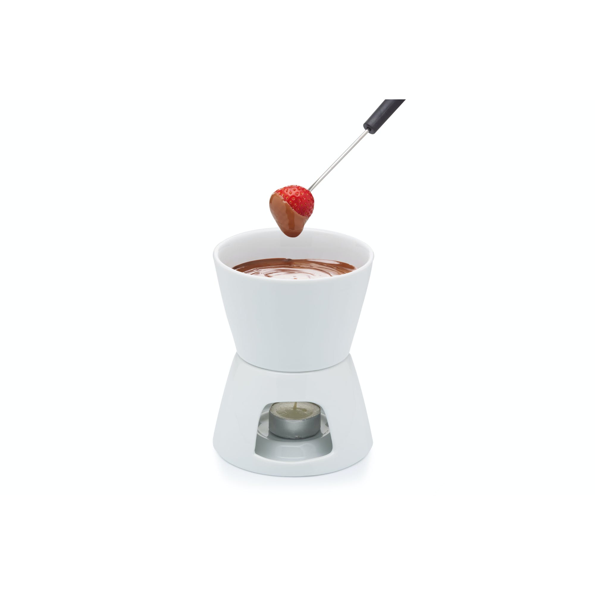 Premium Chocolate Fondue Set with 6 Forks - Electric Melting Pot for Desserts, Parties & Romantic Dinners - Perfect for Valentine's Day, Christmas & Family Gatherings