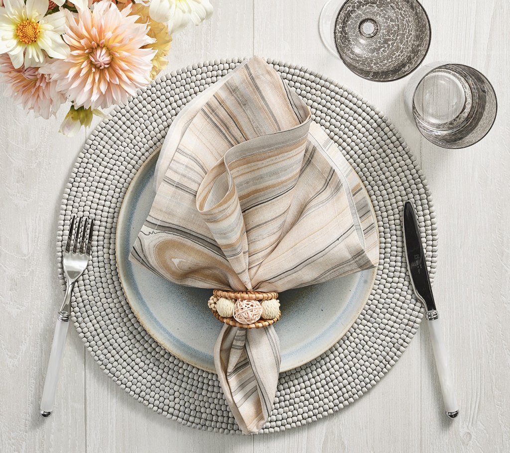 Gray Driftwood Placemats Set of 4 - Natural Coastal Table Decor for Dining Room, Kitchen, or Outdoor Entertaining