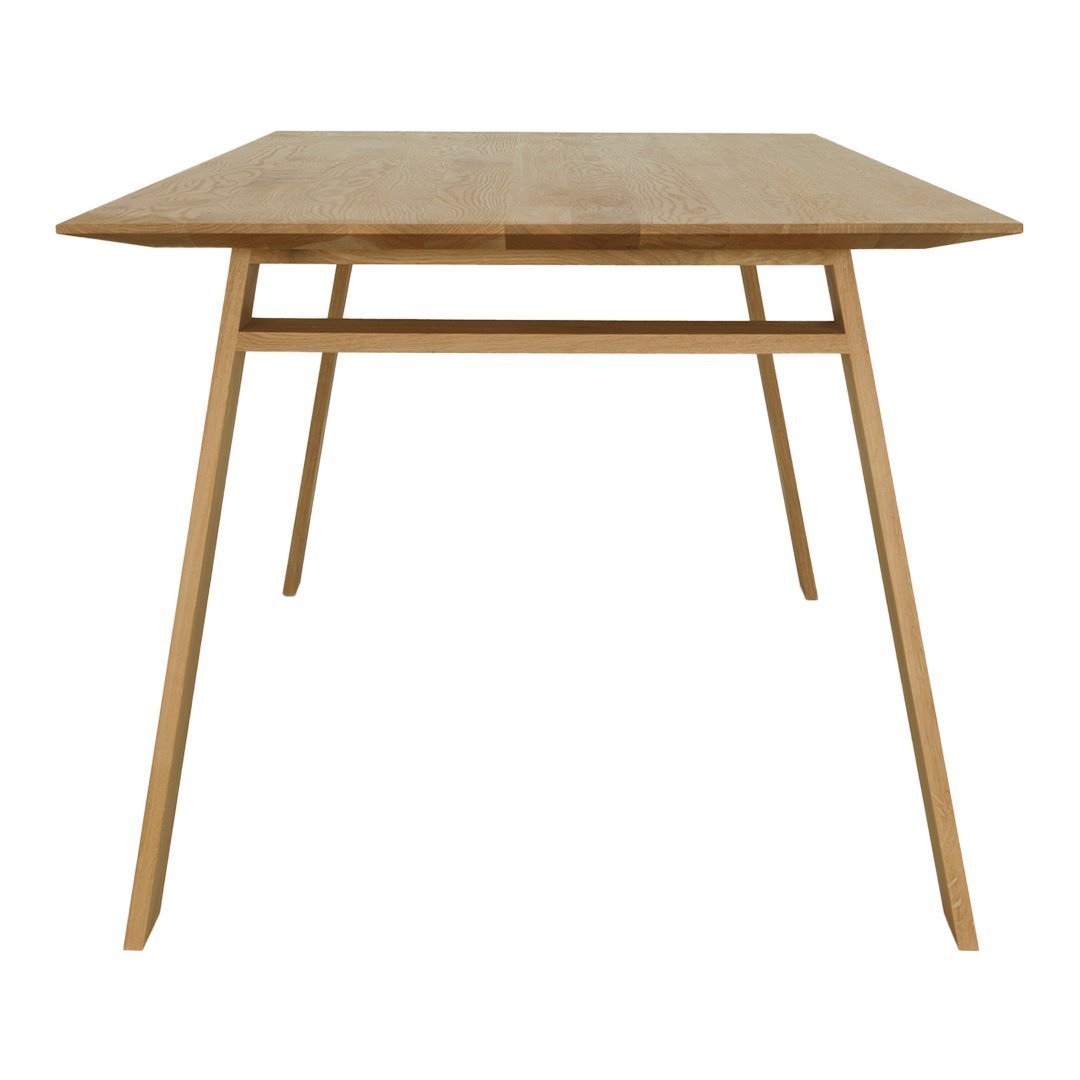 Modern Rectangular Dining Table - Solid Wood Kitchen Table for 6 - Perfect for Dining Room, Kitchen, and Small Spaces - Elegant Home Furniture for Family Gatherings