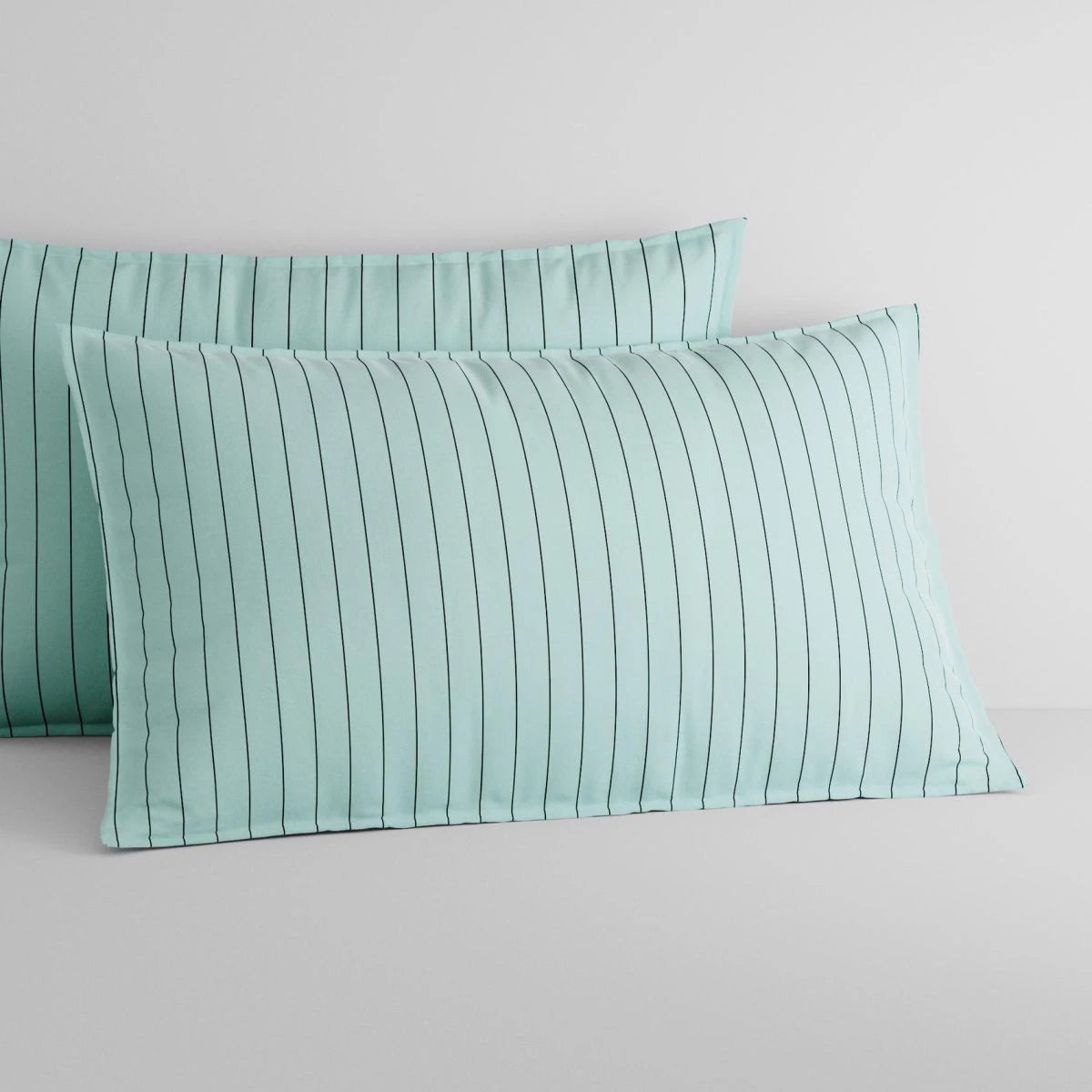 Sheridan Bayley Stripe Washed Percale Quilt Cover Set - Soft Blue Luxury Bedding for Comfortable Sleep & Stylish Bedroom Decor