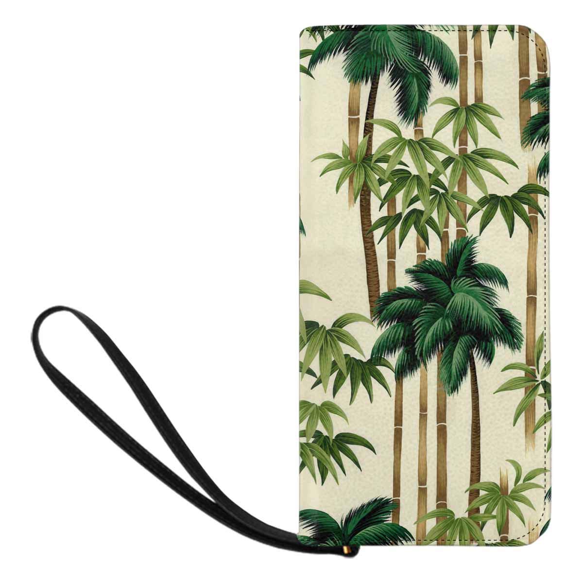 INTERESTPRINT Green Bamboo Wristlet Wallet for Women - RFID Blocking Slim Wallet with Wrist Strap - Perfect for Travel, Shopping & Everyday Use