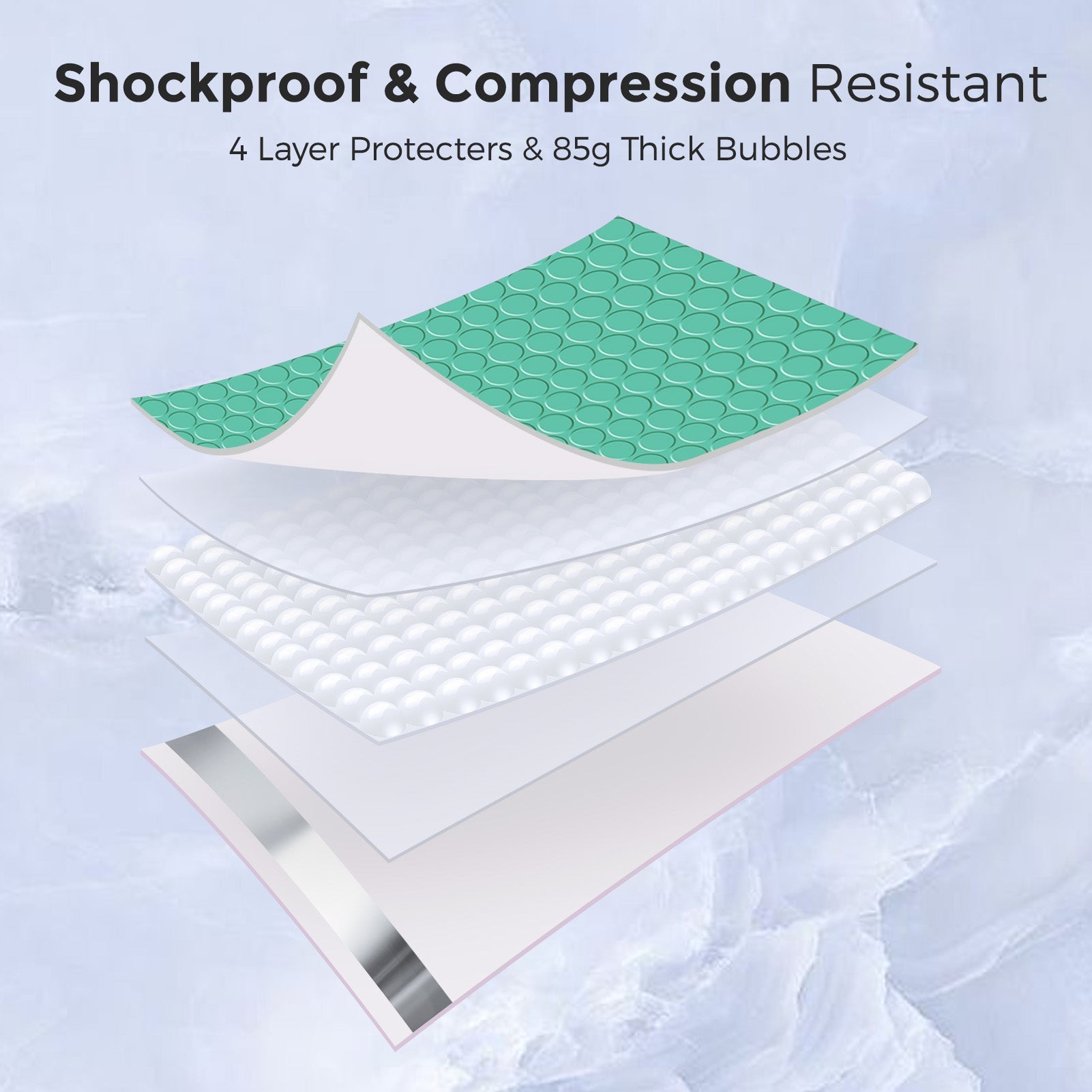 12x15 Inch Bubble Mailer Padded Envelopes - Waterproof & Tear-Resistant Shipping Envelopes for Ecommerce, Jewelry, Small Items (Teal) - Perfect for Amazon FBA, eBay & Etsy Sellers