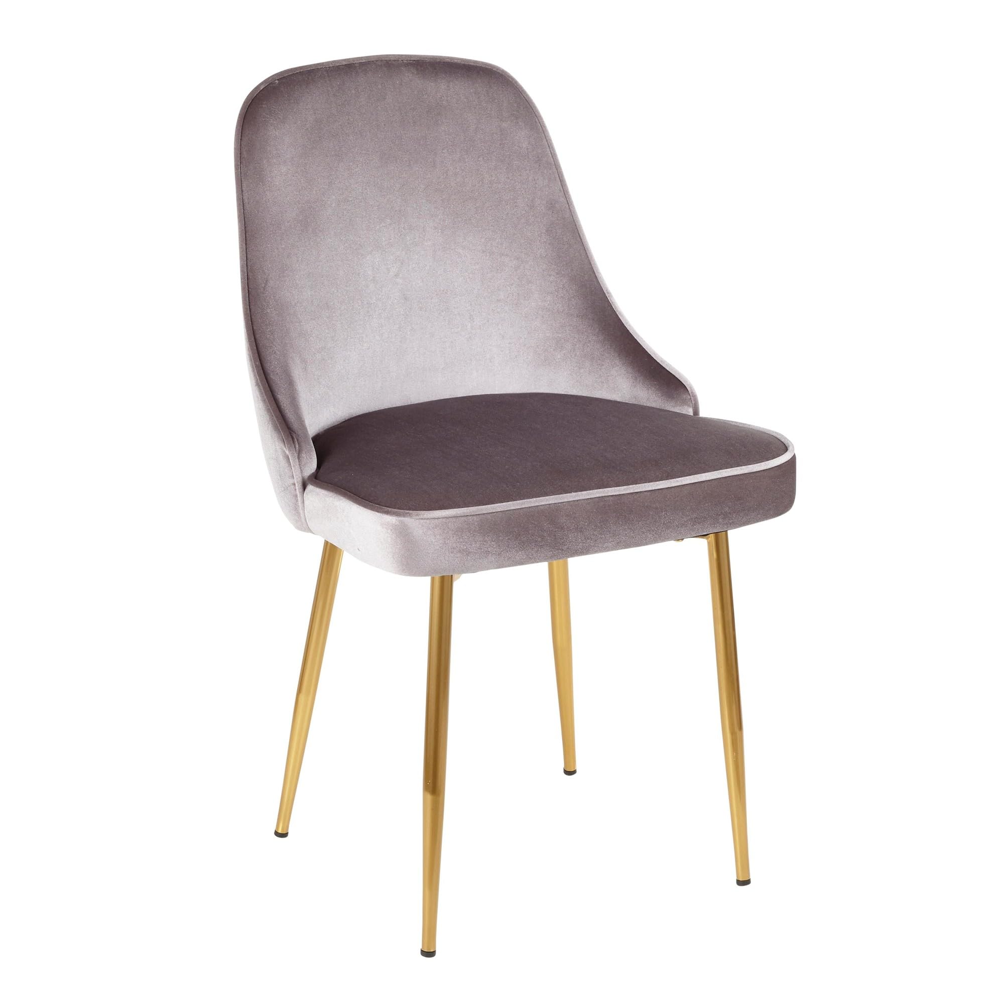 LumiSource Marcel Upholstered Dining Chairs Set of 2 - Modern Kitchen Chairs for Dining Table, Comfortable Contemporary Seating for Home, Restaurant & Office Use