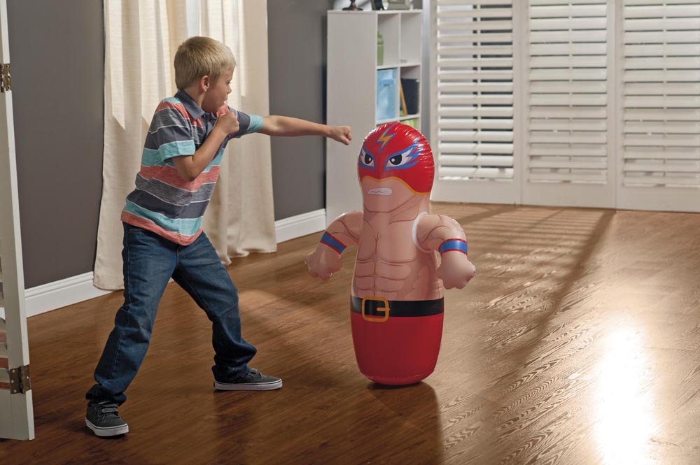 Intex 3-D Bop Bags for Kids - Inflatable Punching Toy with Stand for Indoor & Outdoor Play - Fun Birthday Gift for Boys & Girls - Perfect for Parties, Backyards, and Playrooms