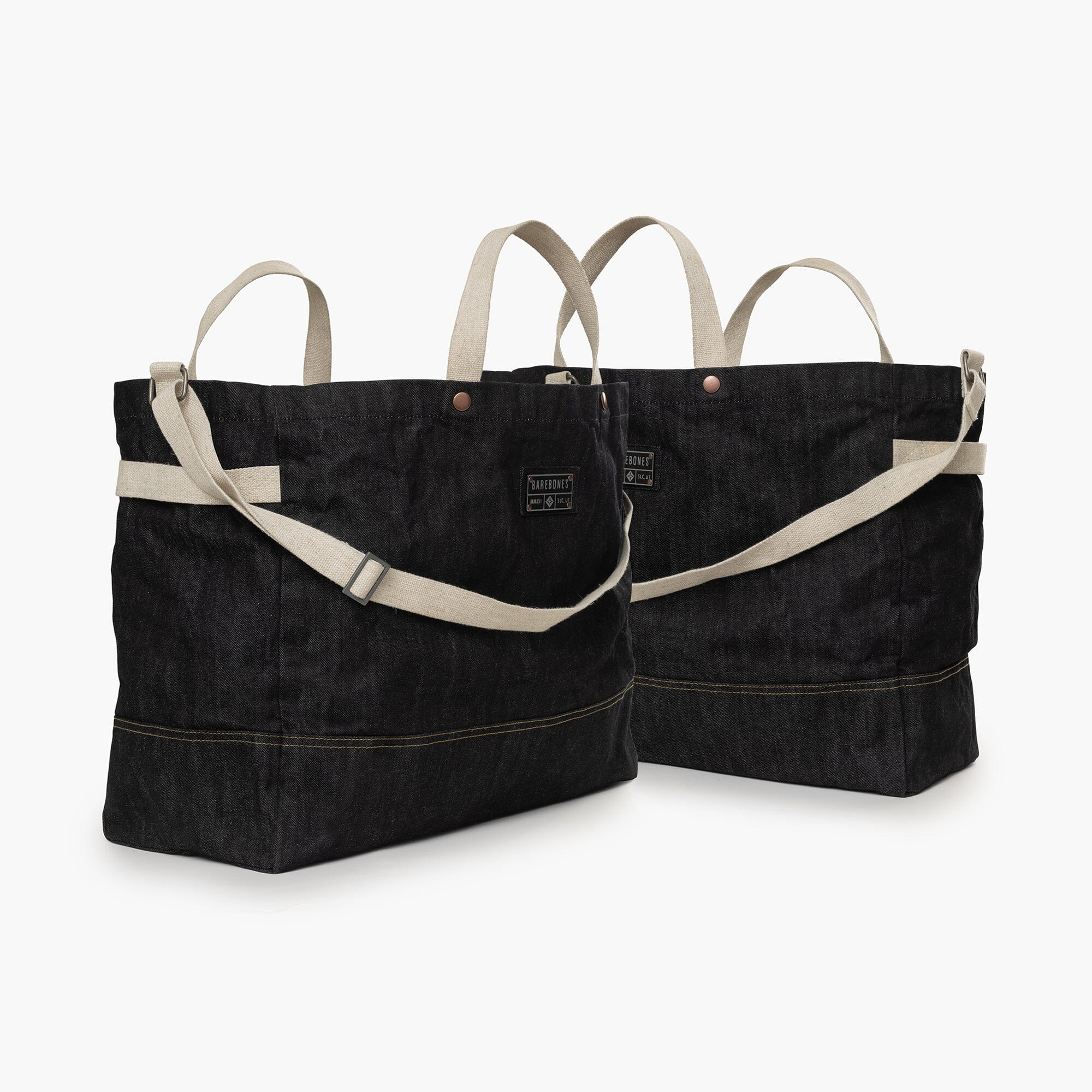 Neelum 40L Giant Tote Bags 2 Pack - Durable Denim Oversized Carryall for Beach, Gym, Travel & Shopping - Water-Resistant Large Capacity Storage Bag