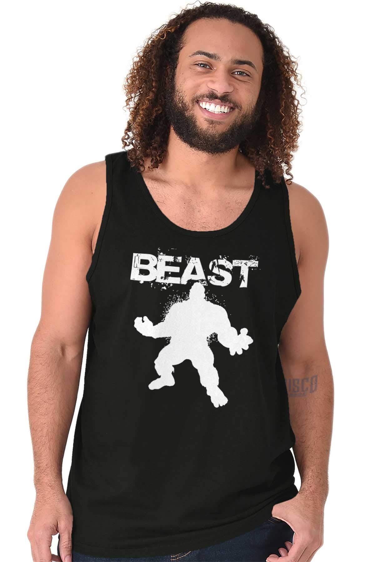 Brisco Brands Beast Gym Fitness Tank Top for Men - Sleeveless Workout Tee for Bodybuilding & Weightlifting | Perfect for Gym, Training & Fitness Enthusiasts