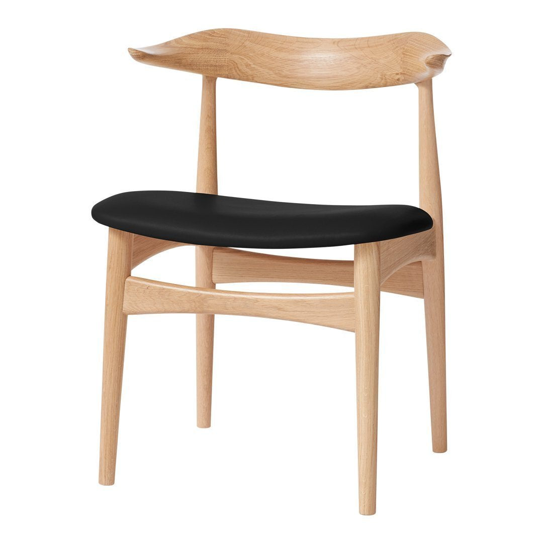 Knud Farch Cow Horn Chair Seat - Upholstered Warm Nordic Style for Living Room & Office Decor
