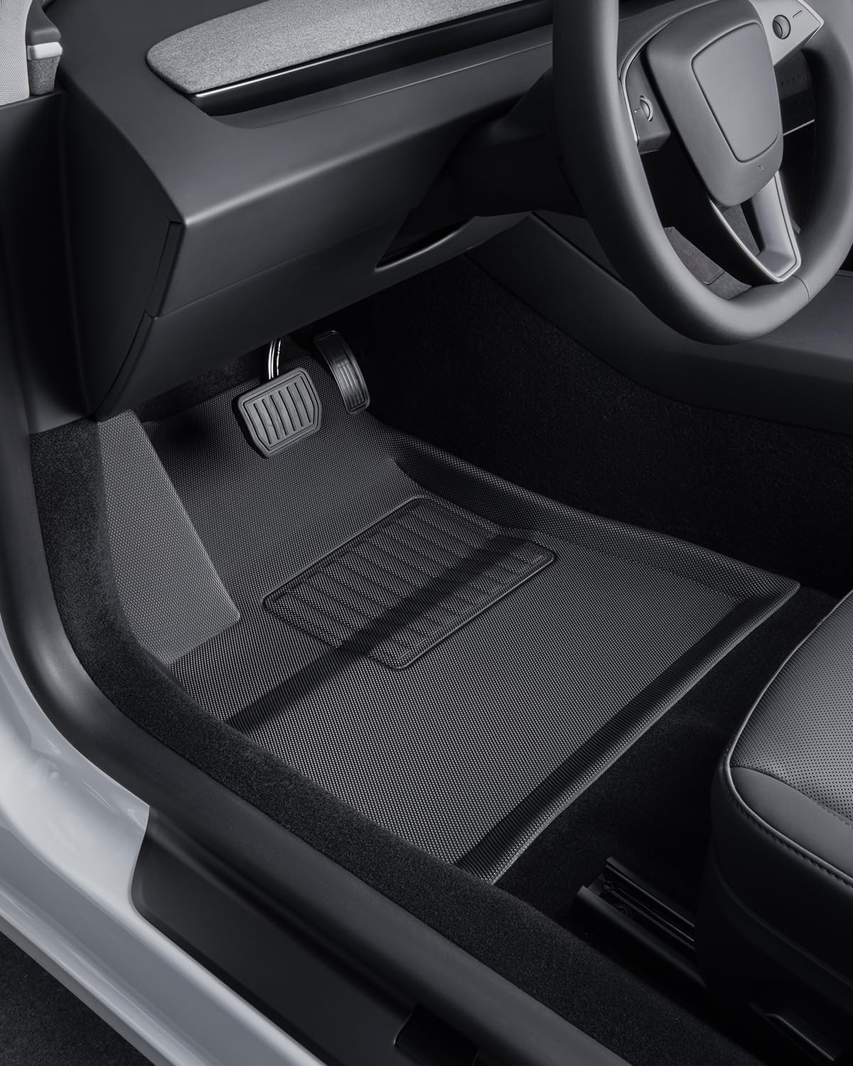 TAPTES 2025 Tesla Model 3 All-Weather Floor Mats Full Set - 6-Piece Front & Rear Liners + Trunk Mat | Durable Rubber Carpet Covers for Model 3 Highland 2024-2025 | Perfect for Winter, Rain & Mud Protection