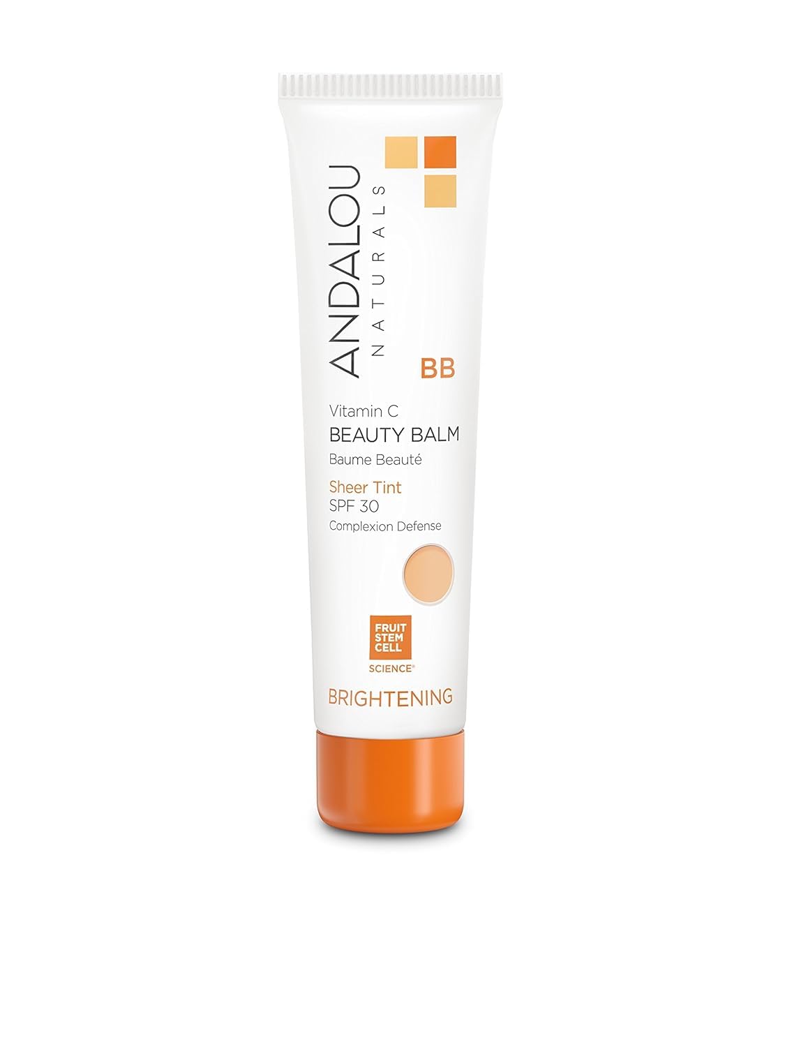 Andalou Naturals BB Cream with SPF 30 - 2oz Sheer Tinted Moisturizer, Natural Skincare for Daily Sun Protection & Even Skin Tone | Perfect for Work, Travel & Everyday Wear