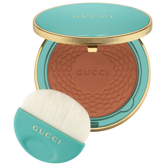 Gucci Bronzer Sun-Kissed Glow - Matte & Shimmer Makeup for Contouring & Highlighting | Perfect for Summer Tan & Natural Glow | Day to Night Makeup Essential