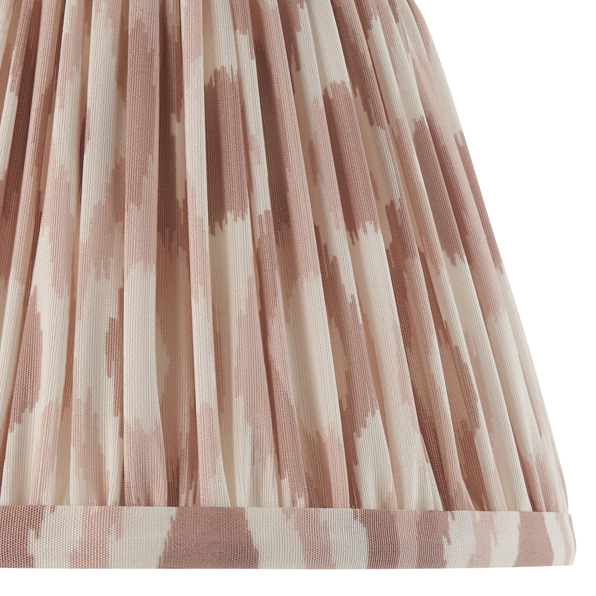 Brass Wall Light with Dome Arc Design & Ikat 20cm Neutral Shade - Perfect for Bedroom, Living Room, and Hallway Lighting Decor