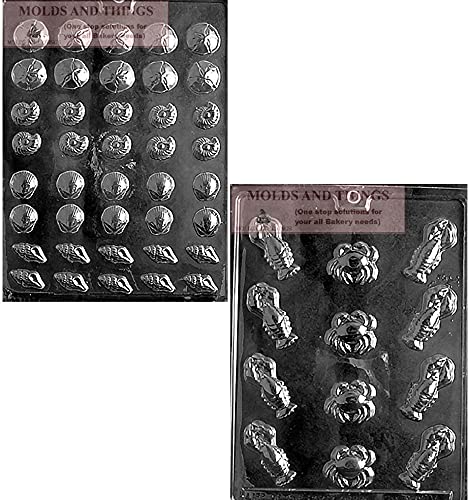 Premium Tiny Shell & Lobster Chocolate Candy Mold Set - DIY Candy Making Kit with Step-by-Step Instructions | Perfect for Birthday Parties, Wedding Favors, and Holiday Treats