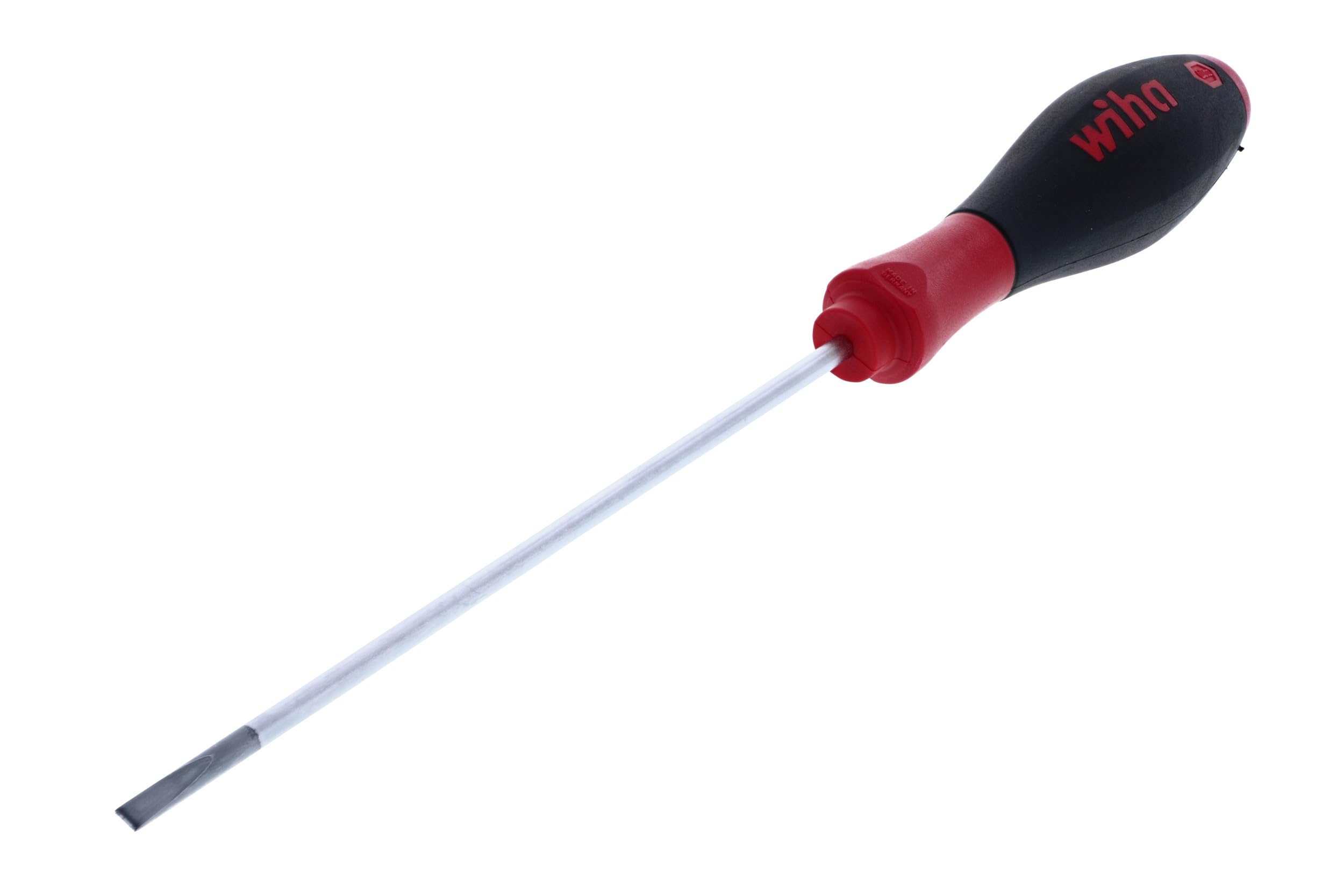 Wiha 30217 Slotted Screwdriver with SoftFinish Handle, 4.0 x 150mm - Precision Screwdriver for Electronics, Jewelry & Small Appliances Repair - Ergonomic Grip for Comfortable DIY & Professional Use
