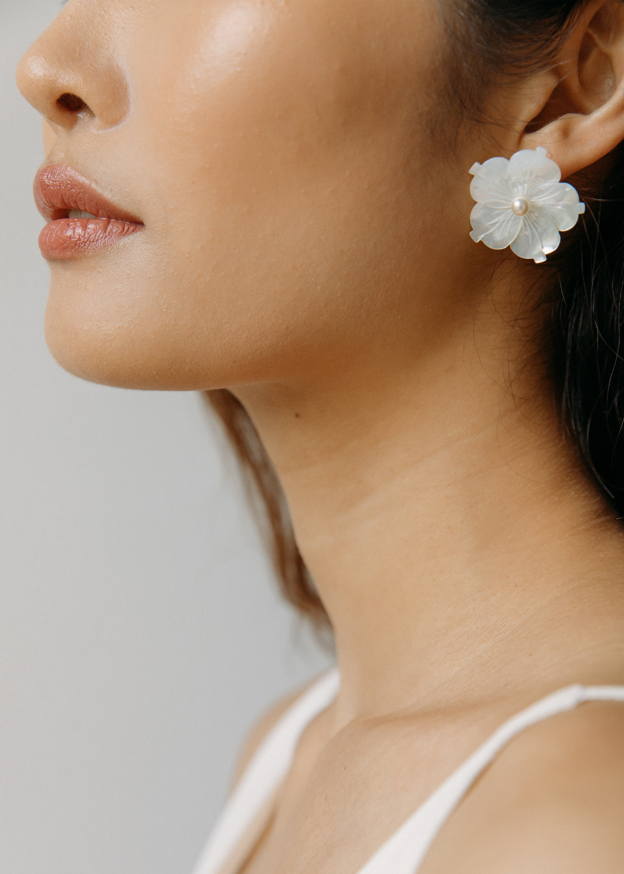 Zia Stud Earrings - Mother of Pearl Jewelry for Women | Elegant Pearl Earrings for Everyday Wear, Gift Giving & Special Occasions