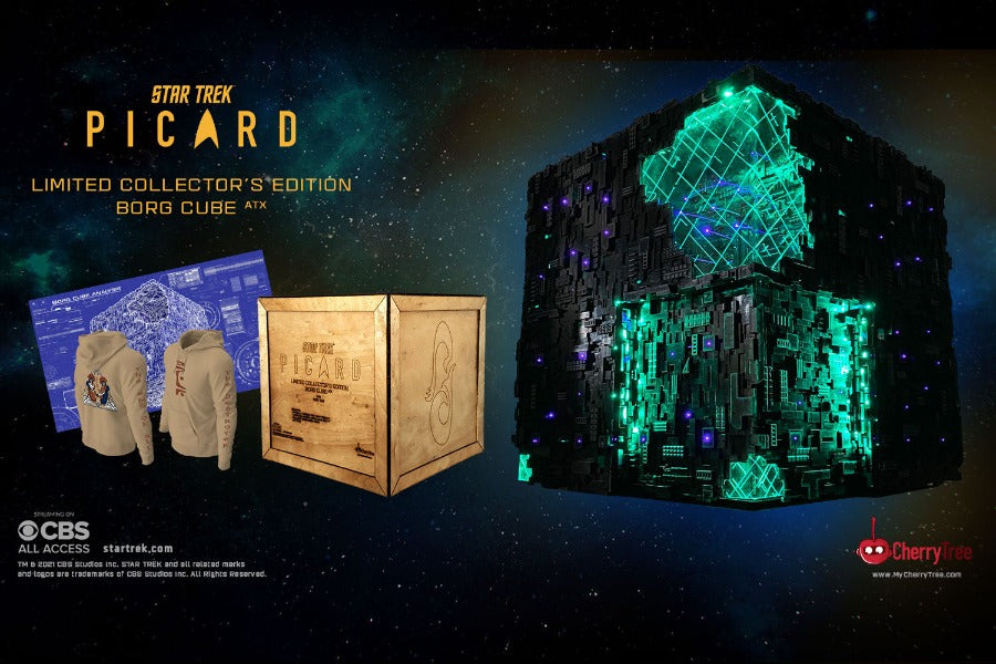 Star Trek: Picard Borg Cube ATX PC Case - Themed Gaming Computer Tower for Sci-Fi Fans | Perfect for Star Trek Collectors & PC Builders | Home Office & Gaming Setup