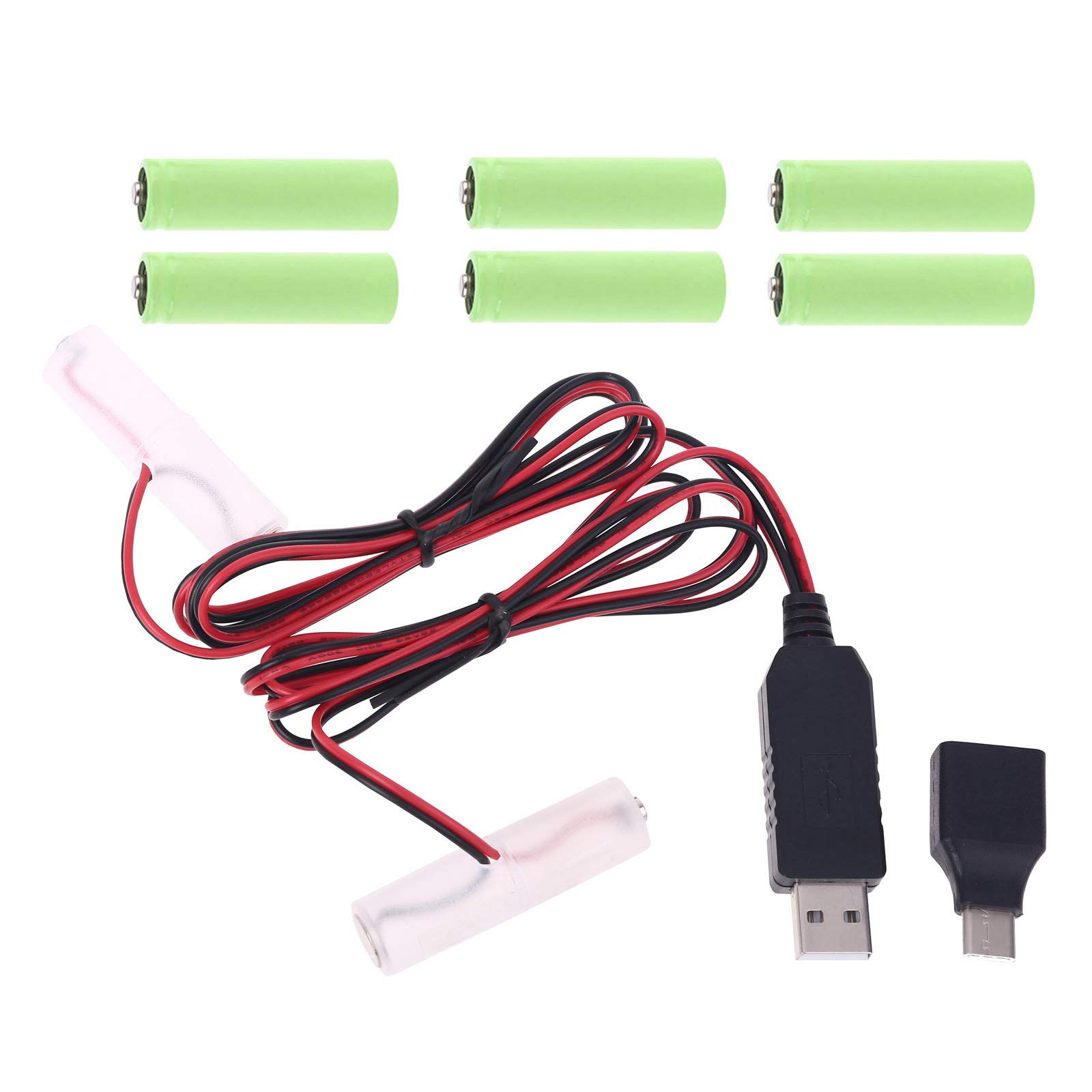 Angell iu USB Battery Eliminator & Power Adapter - 1.5V/3V/4.5V/6V Adjustable Voltage with Type C Port - Replace AA Batteries for Toys, Flashlights, Cameras & Electronic Devices - Portable USB Power Solution for Home, Travel & Emergency Use