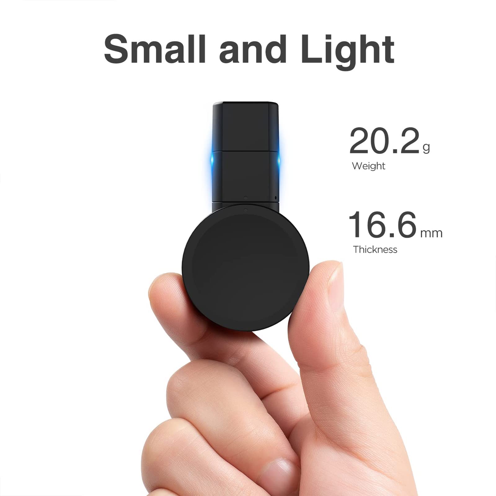 Portable Rotatable Samsung Watch Charger for Galaxy Watch 7/Ultra/6/6 Classic/5/5 Pro/4/4 Classic/3 - Dual USB C & A Ports Travel Charger - Perfect for Gym, Office & Outdoor Activities