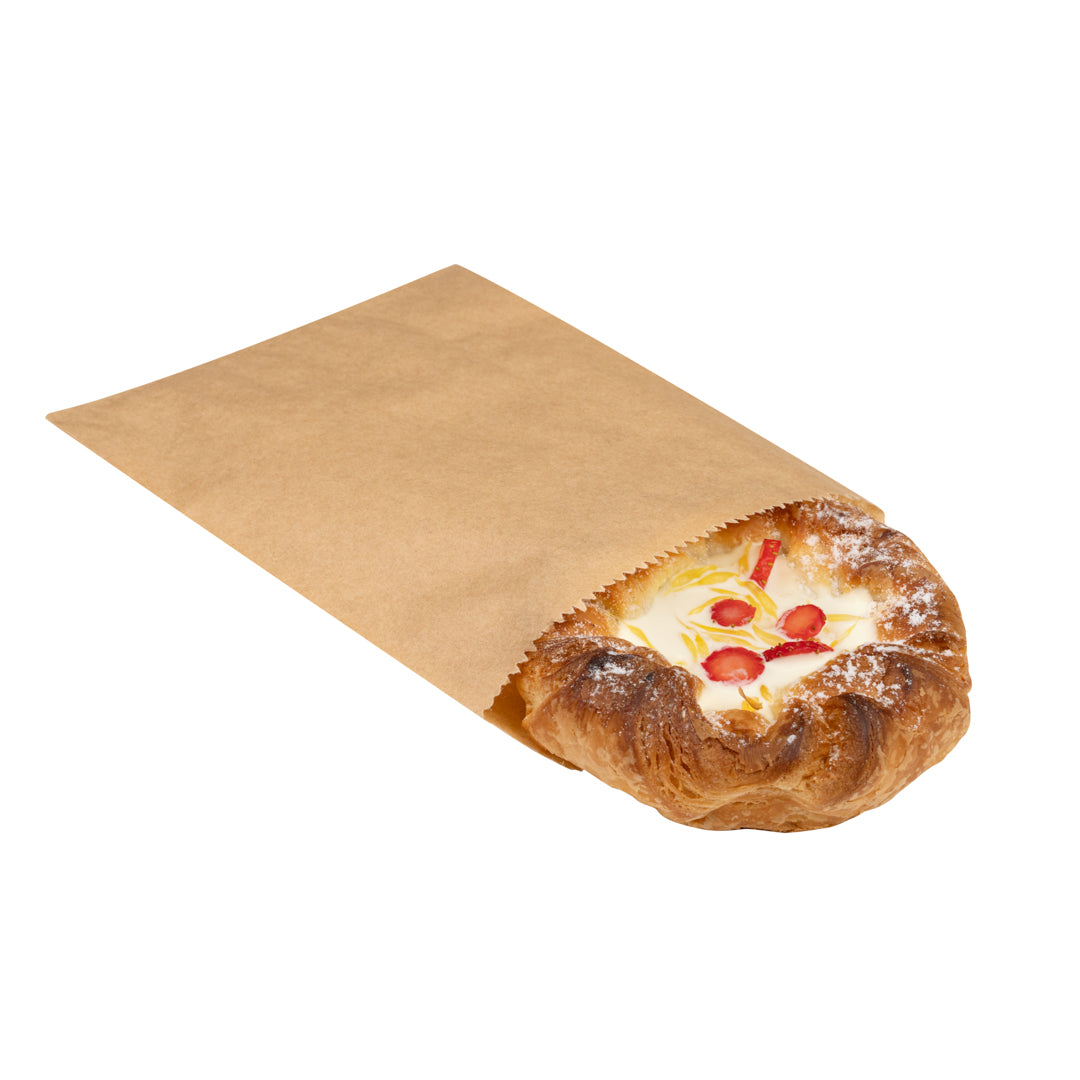 Premium Kraft Paper Bags 7x5 Inches - 100 Count Eco-Friendly Gift Bags for Parties, Weddings, Retail Packaging & Favor Bags