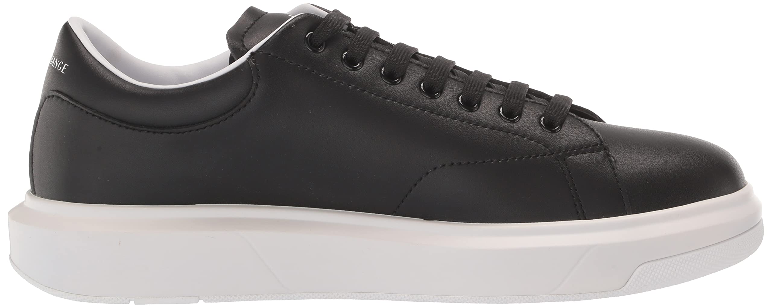 Armani Exchange Men's Thick Sole Leather Sneakers - Comfortable Casual Shoes for Walking & Everyday Wear | Stylish & Durable Fashion Footwear for Men