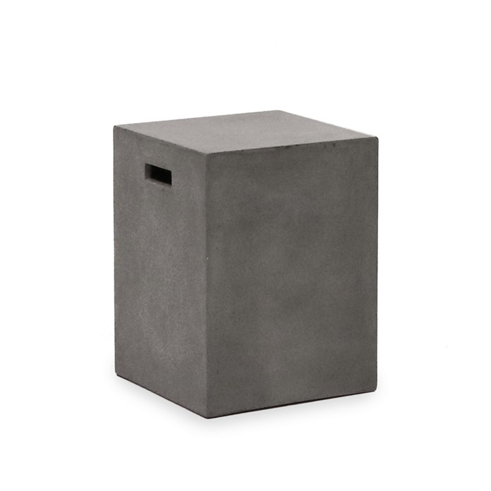 Durable Concrete Outdoor Stool - Weather-Resistant Garden & Patio Seating for Backyard, Poolside & Camping