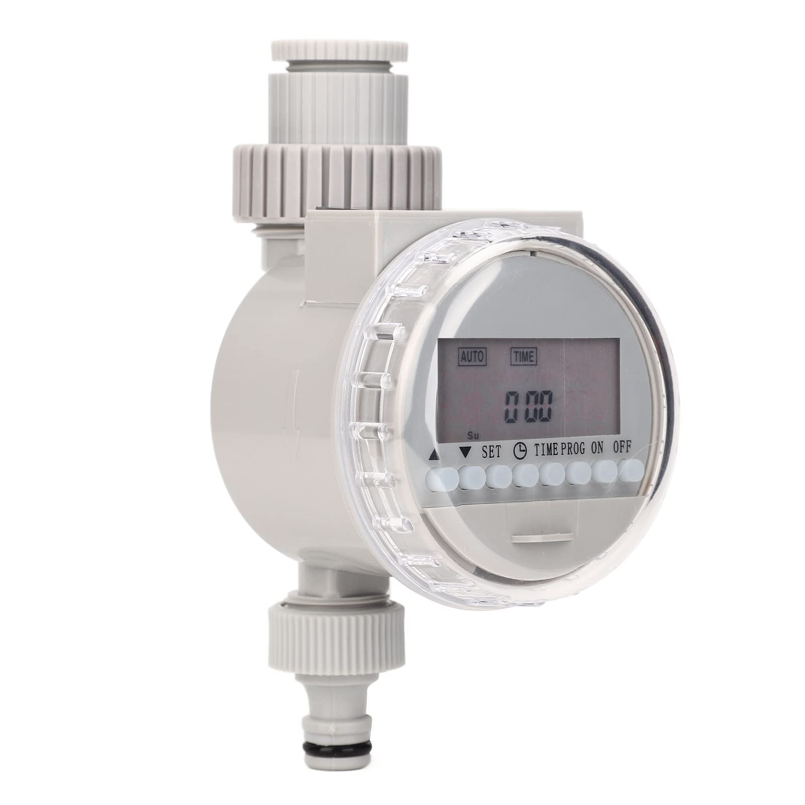 Smart Solar Water Timer with LCD Display - Automatic Garden Irrigation Controller, Energy Saving & Weatherproof for Yard, Lawn, and Greenhouse Use
