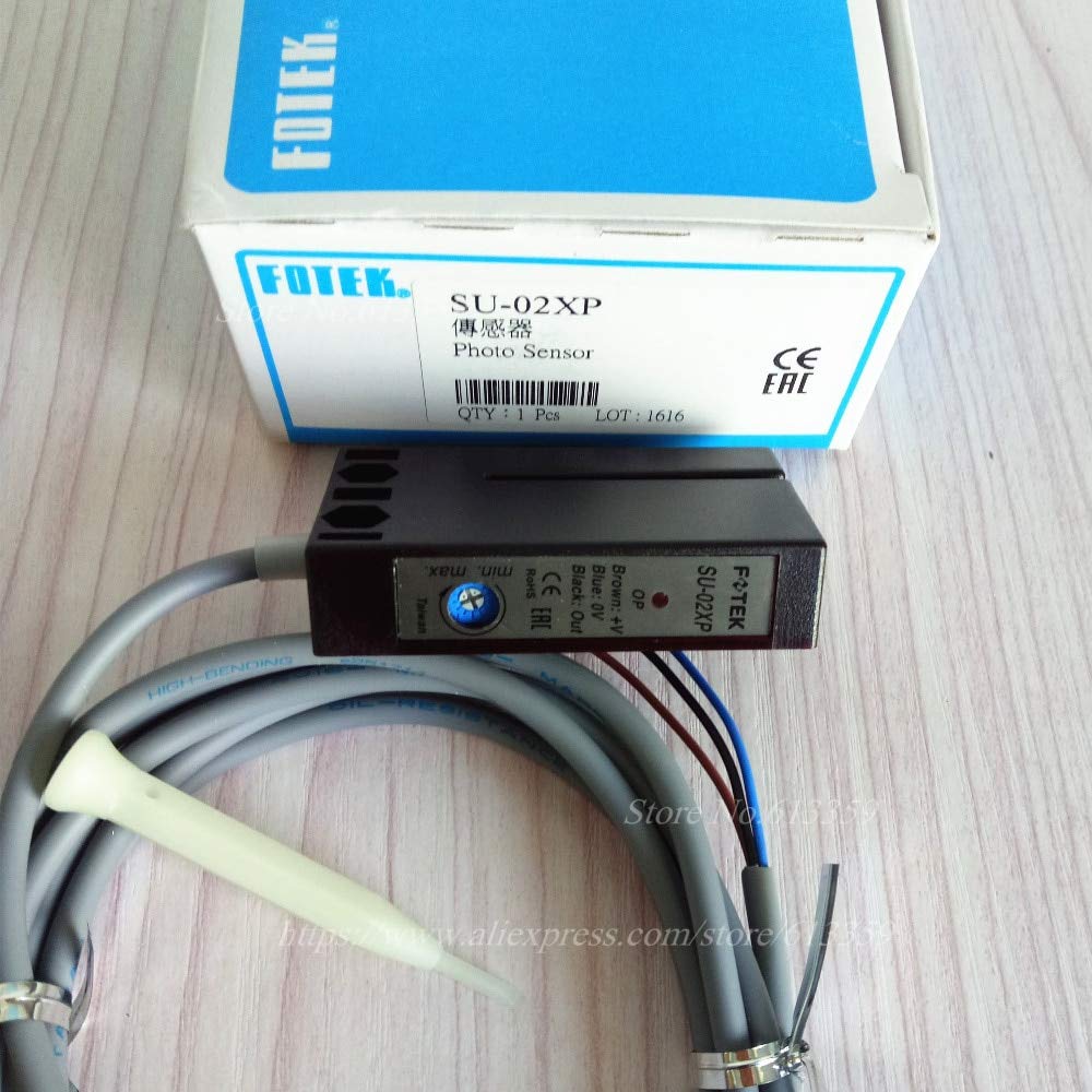 FOTEK SU-02XP PNP NO High-Speed U-Type Photoelectric Label Sensor Switch - 100% New Original - Ideal for Packaging, Automation & Industrial Label Detection Systems