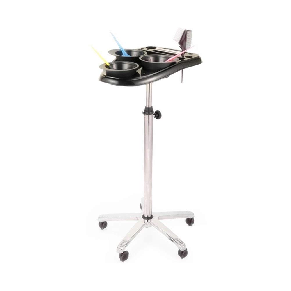 Professional Adjustable Height Salon Service Cart for Hairdressing, Hair Perm & Treatment - Mobile Beauty Salon Rolling Cart with Storage for Hair Stylists & Barbers - Perfect for Salon, Spa & Home Use
