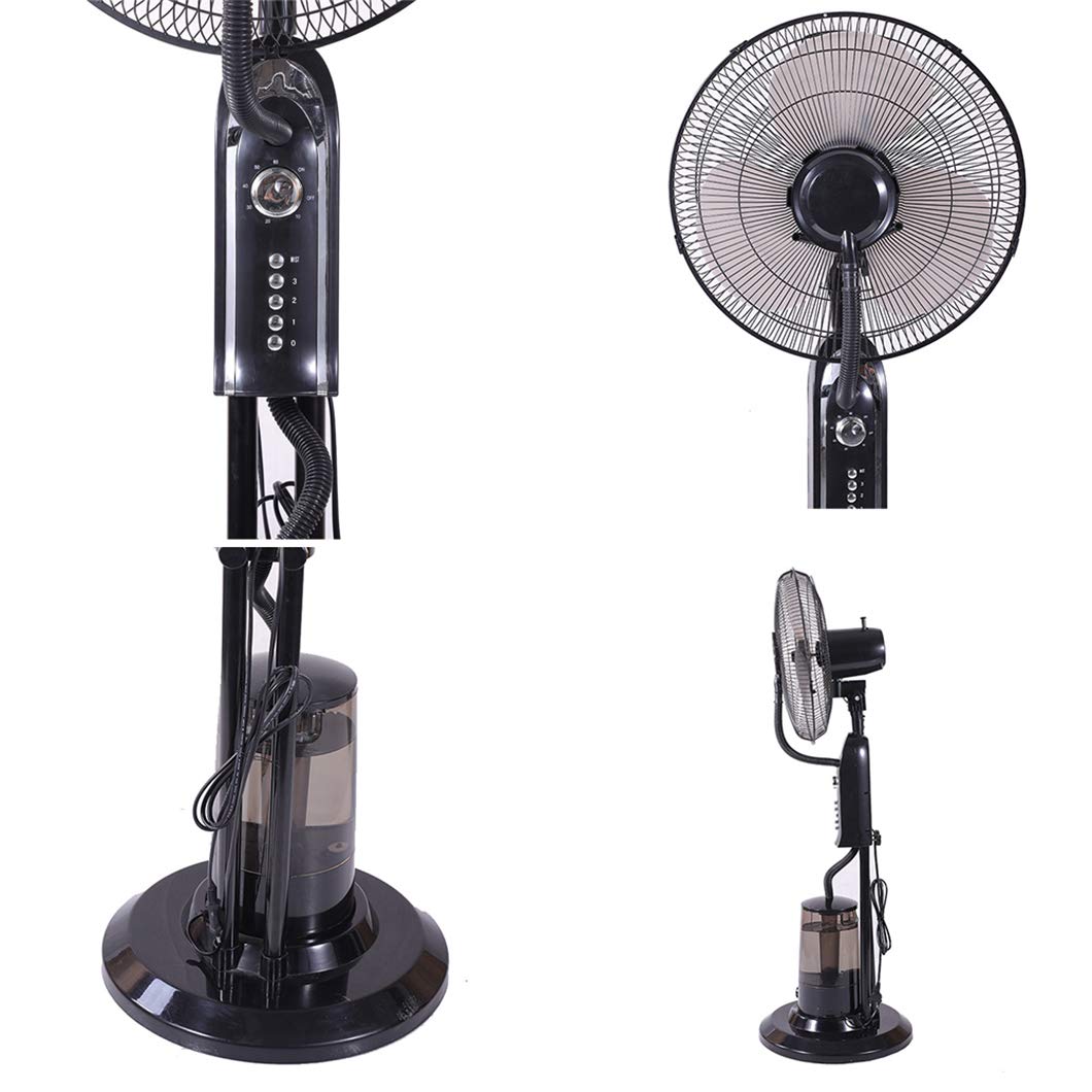 SYTH Oscillating Misting Fan with 3 Cooling Speeds - Portable Standing Humidifier with Timer for Outdoor Use - Perfect for Restaurants, Concerts, Gyms, Patios and Backyard Cooling