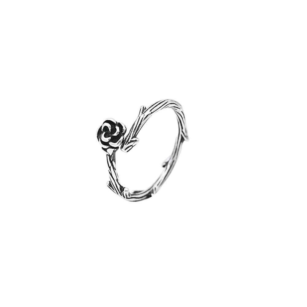 Rose Thorn Ring - Stylish Camellia Flower Open Ring for Women, Perfect for Parties & Gifts