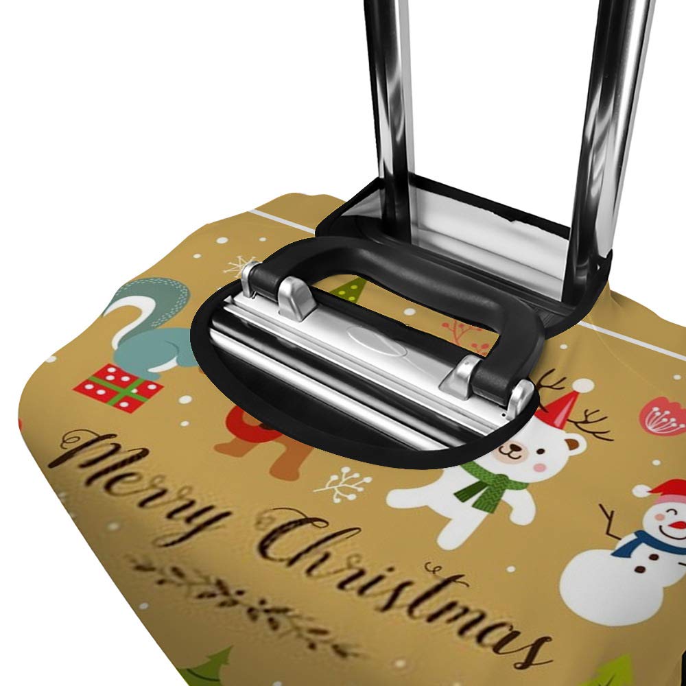 Cartoon Christmas Character Luggage Cover Set - Washable Trolley Case Protector for Travel | Suitcase Protector for Holiday Trips & Airplane Travel Accessories