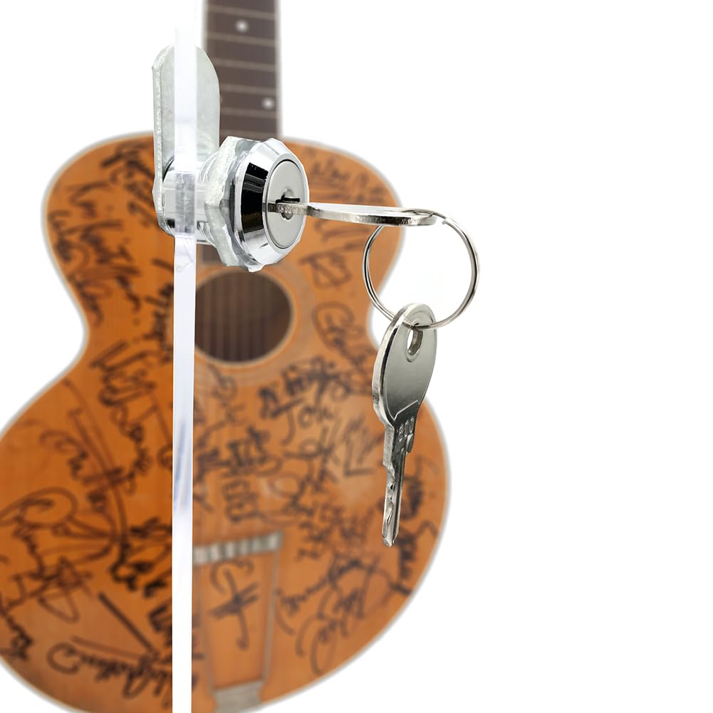 Deluxe Acrylic Guitar Display Case - Wall Mount & Tabletop UV-Protected with LED Lights | Perfect for Home, Studio & Music Store Guitar Showcase