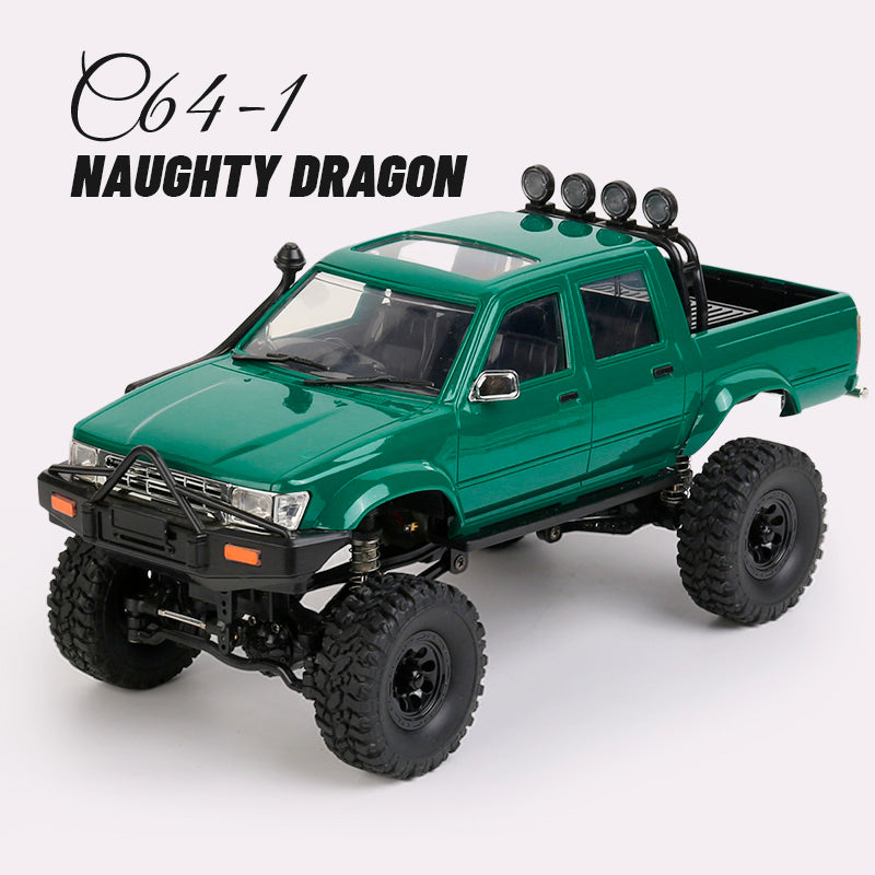 WPL C64 1:16 Scale 2.4GHz 4WD RC Off-Road Climbing Car - Full Proportional Remote Control for Adults & Kids, Perfect for Outdoor Adventure, Backyard Racing and Off-Road Trail Crawling