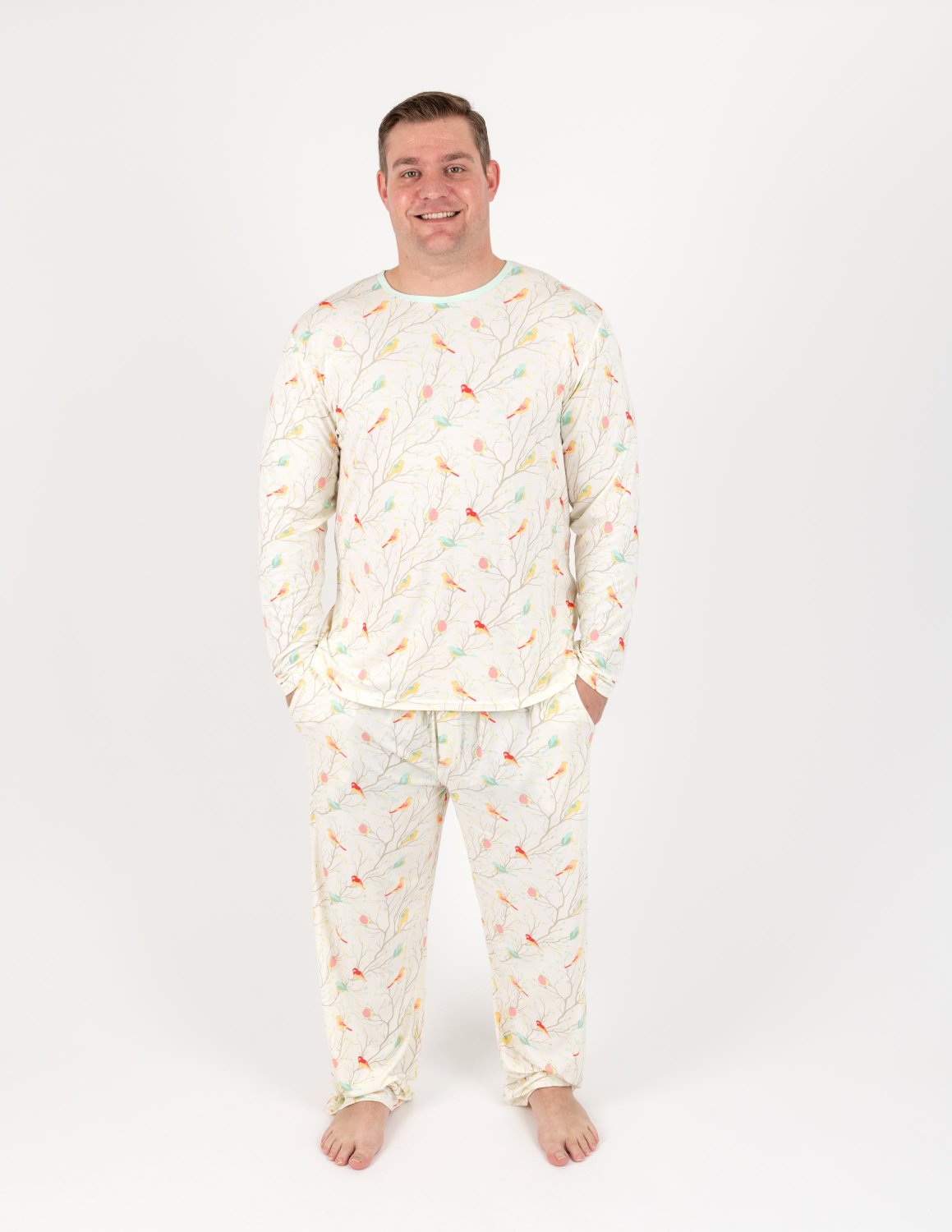 Breathable Men's Bamboo Pajama Set - Soft & Comfortable Sleepwear for Lounge & Nighttime Relaxation