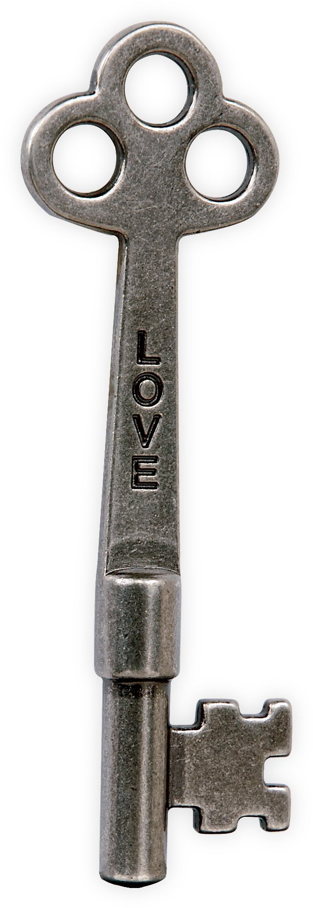 Angelstar 13813 Faith and Love Key of Wisdom Loose Key - 1.5 Inch Silver Charm for Jewelry Making, DIY Crafts, Scrapbooking & Spiritual Gifts - Perfect for Necklaces, Bracelets and Keychains
