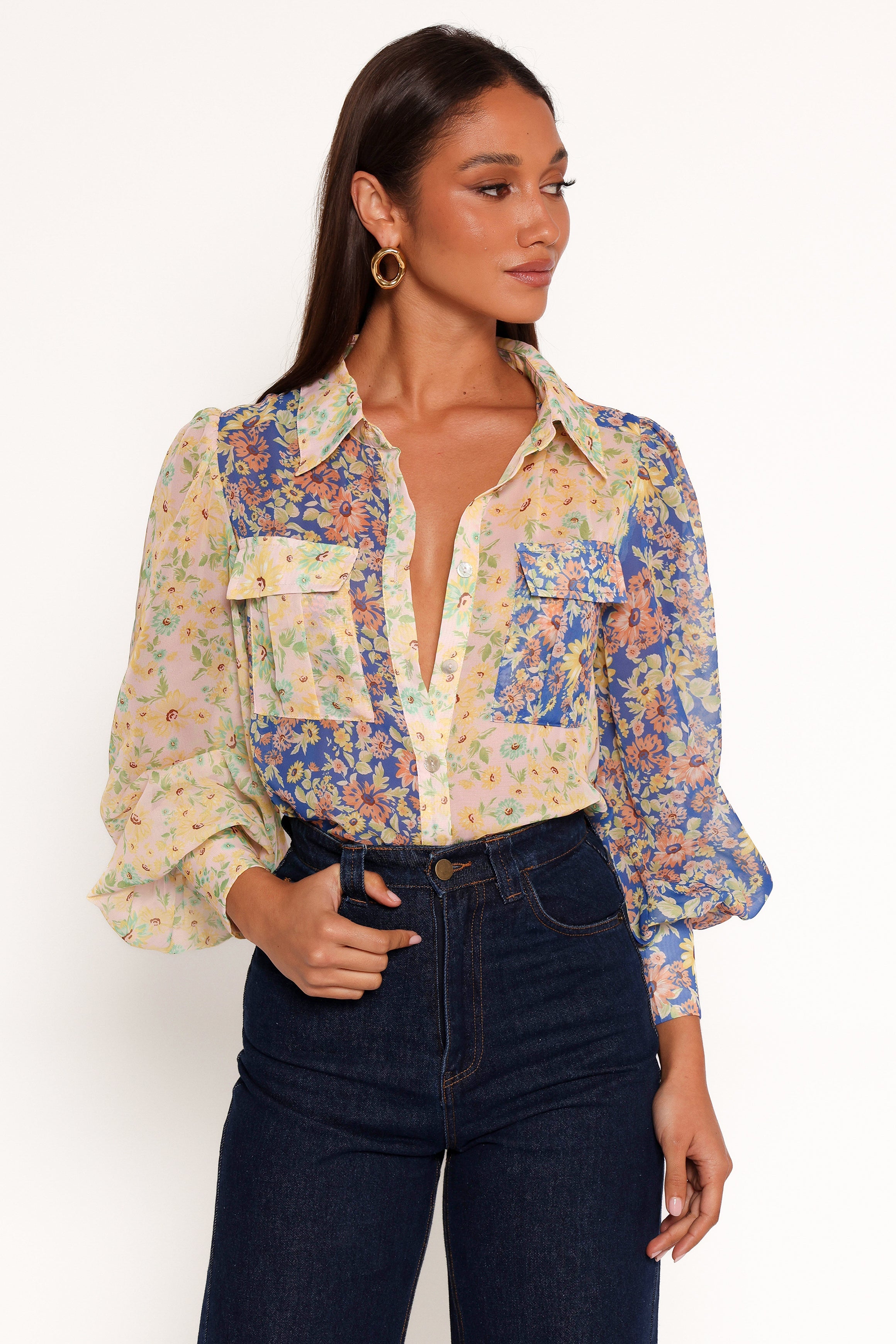 Erika Top - Women's Fashion Multi-Way Stretch Blouse for Casual & Office Wear | Perfect for Work, Dates & Everyday Outfits