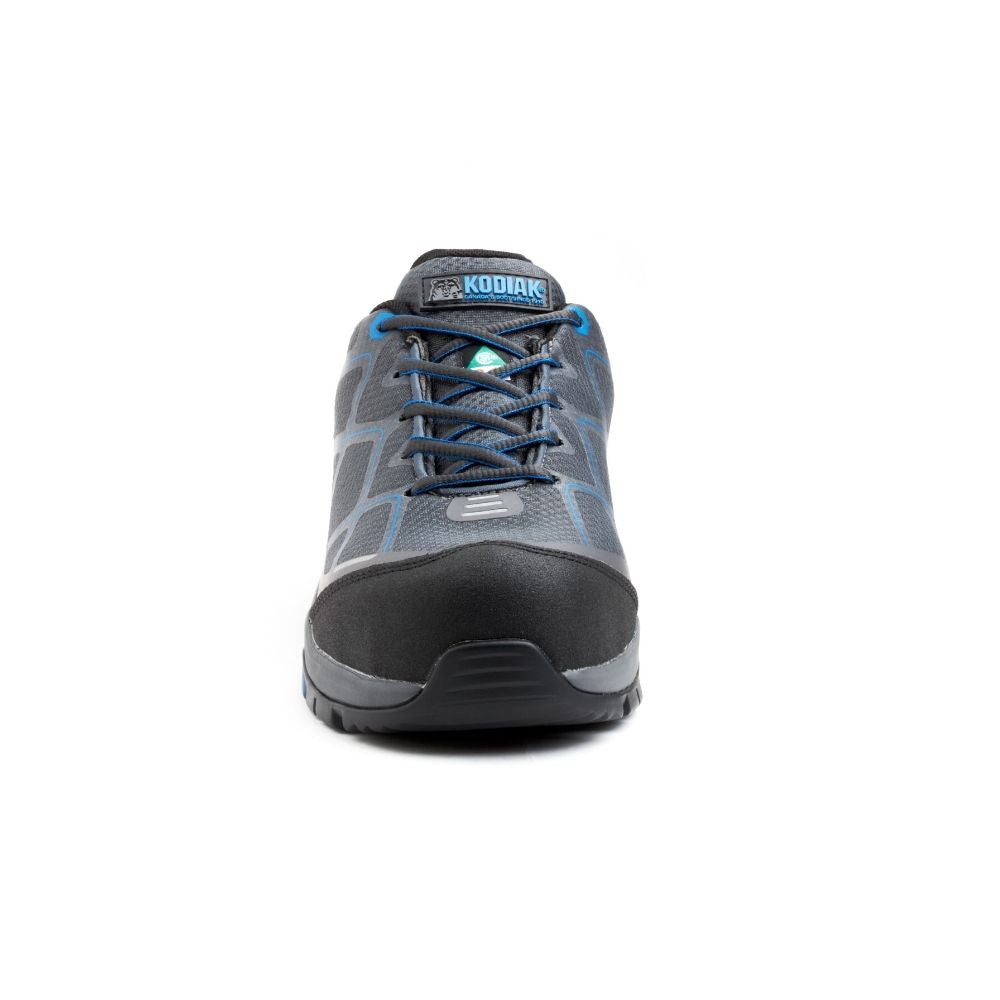 Kodiak Swift Trail Men's Composite Toe Athletic Work Shoes - Lightweight Safety Boots for Construction & Hiking (Grey/Blue, KD0A4TCUGYX) - Perfect for Outdoor Work & Adventure Activities