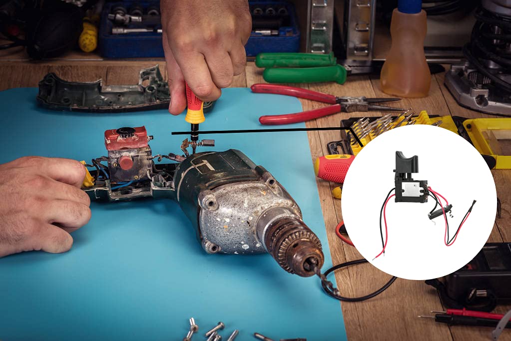 7.2V-24V Lithium Battery Cordless Drill Speed Control Switch - Electric Power Tool Replacement Part for DIY & Professional Use