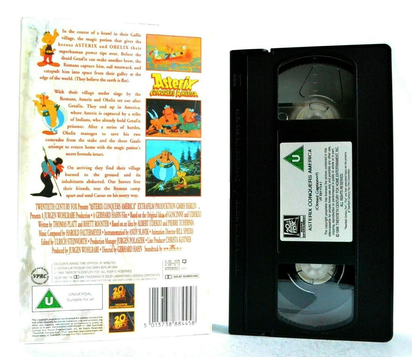 Asterix in America VHS - Classic Animated Adventure Movie for Kids & Family Movie Night