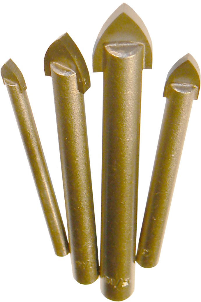 Premium Carbide Tipped Glass Drill Bit Set - Diamond Coated for Porcelain, Tile & Mirror - Perfect for DIY Home Improvement & Bathroom Renovation Projects