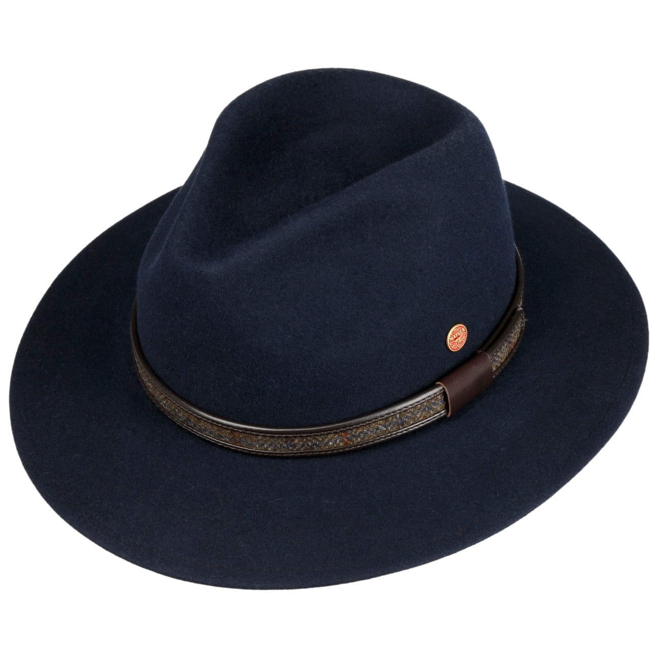 Mayser Gedeon Traveller Fur Felt Hat for Men - Classic Wool Fedora for Outdoor Travel, Hiking & Fashion