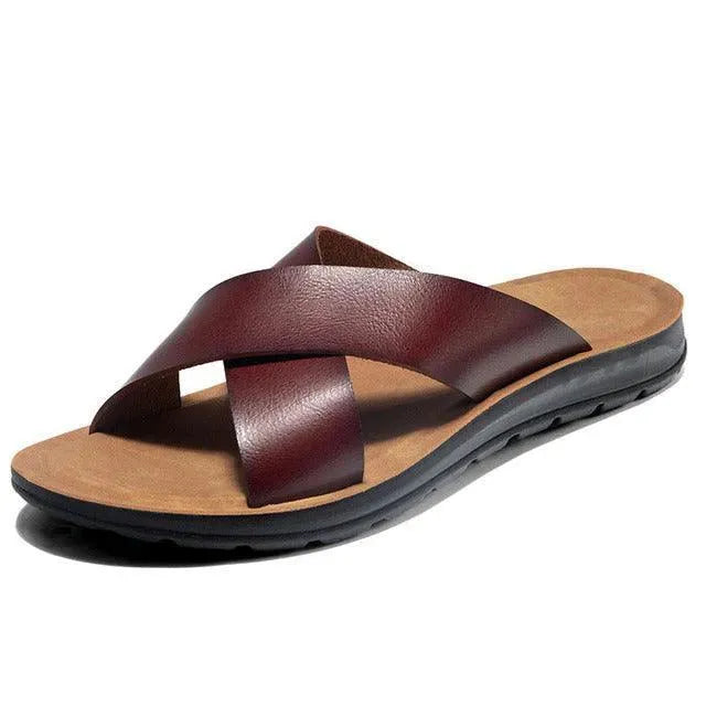 Premium Genuine Leather Walker Sandals for Men & Women - Comfortable & Durable Walking Shoes for Outdoor, Travel & Casual Wear