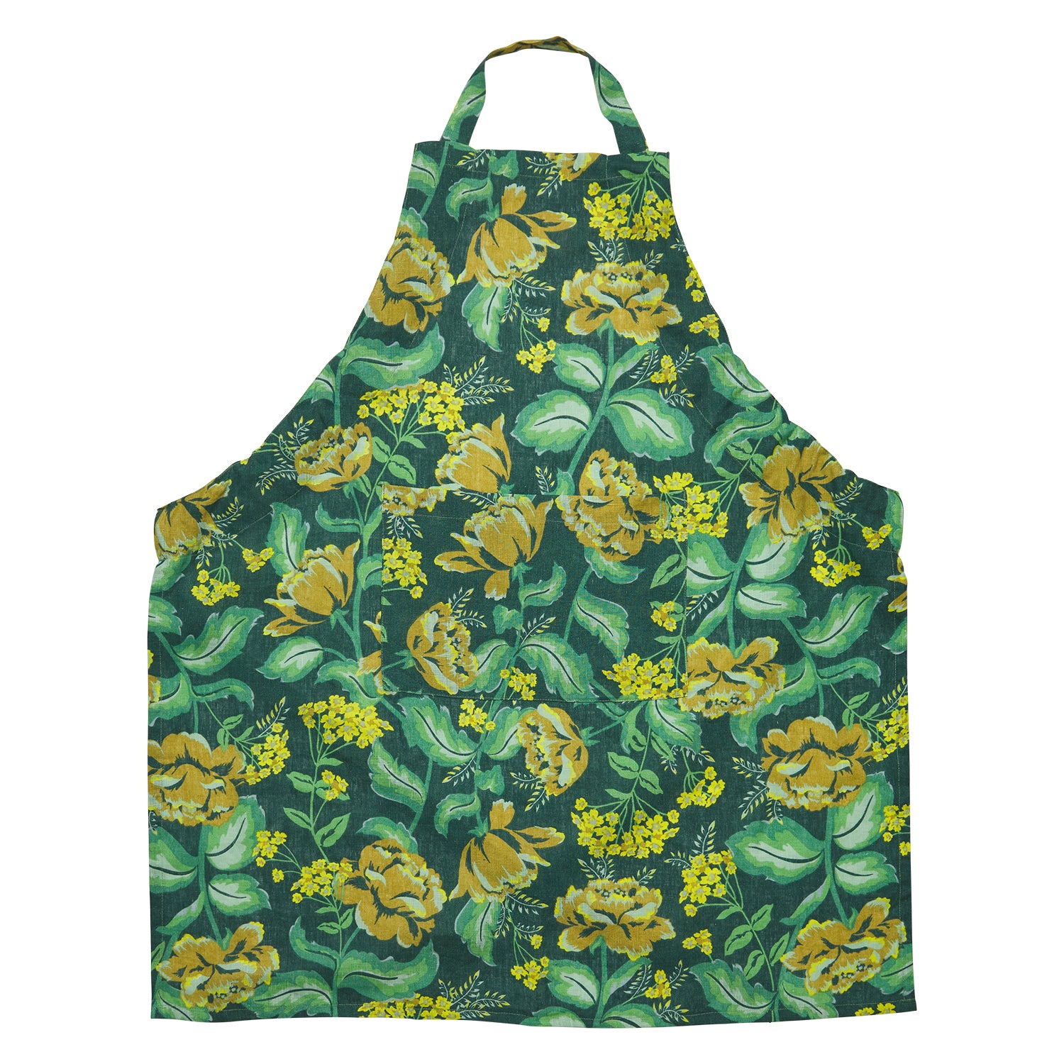 Margot Linen Apron for Women - Adjustable Waist & Pockets - Stylish & Durable Kitchen Cooking Apron for Baking, BBQ, Gardening & Home Use