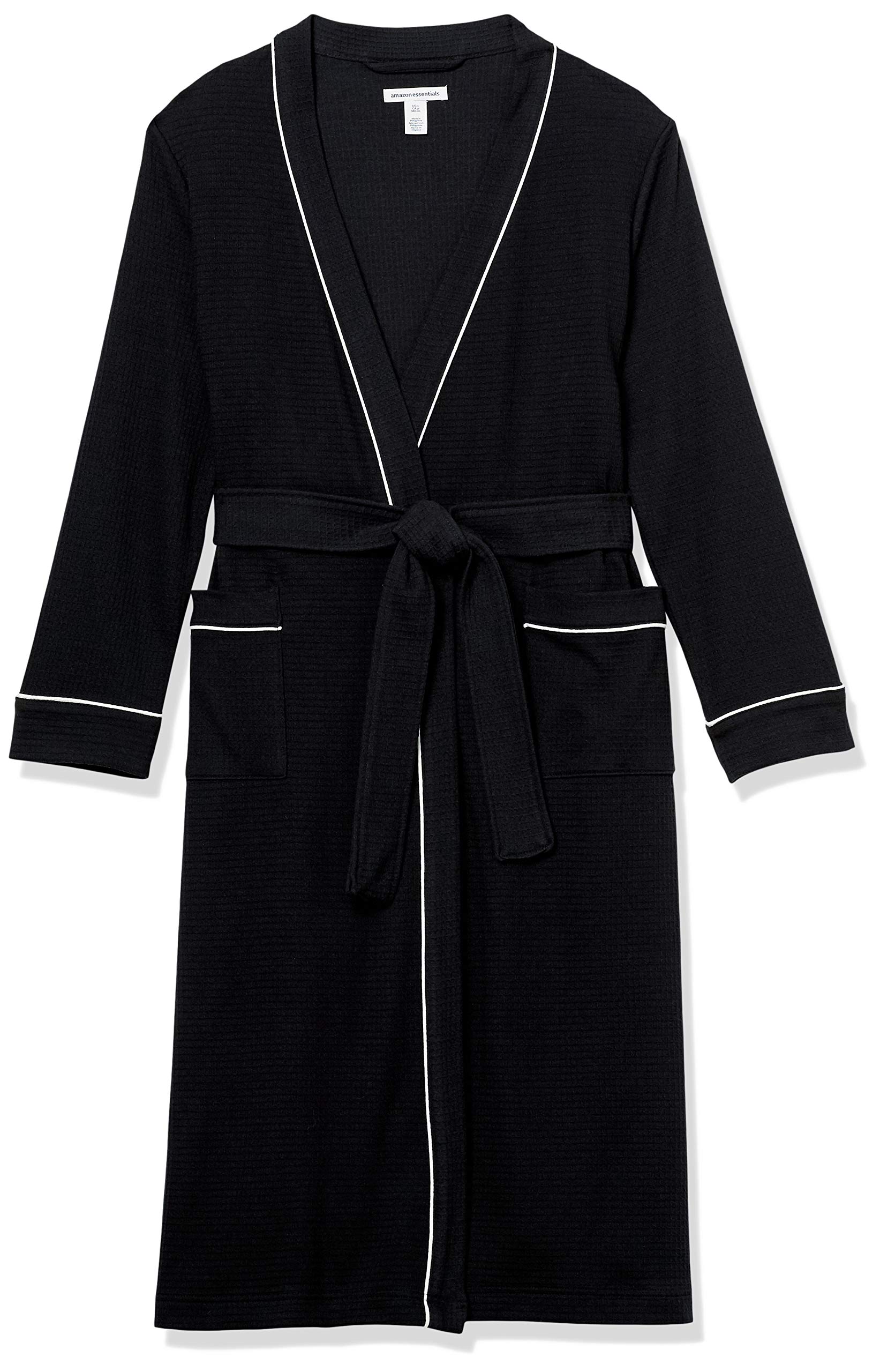 Amazon Essentials Women's Lightweight Waffle Full-Length Robe - Soft & Comfortable Bathrobe for Women (Plus Size Available) - Perfect for Spa, Lounging & Relaxation at Home