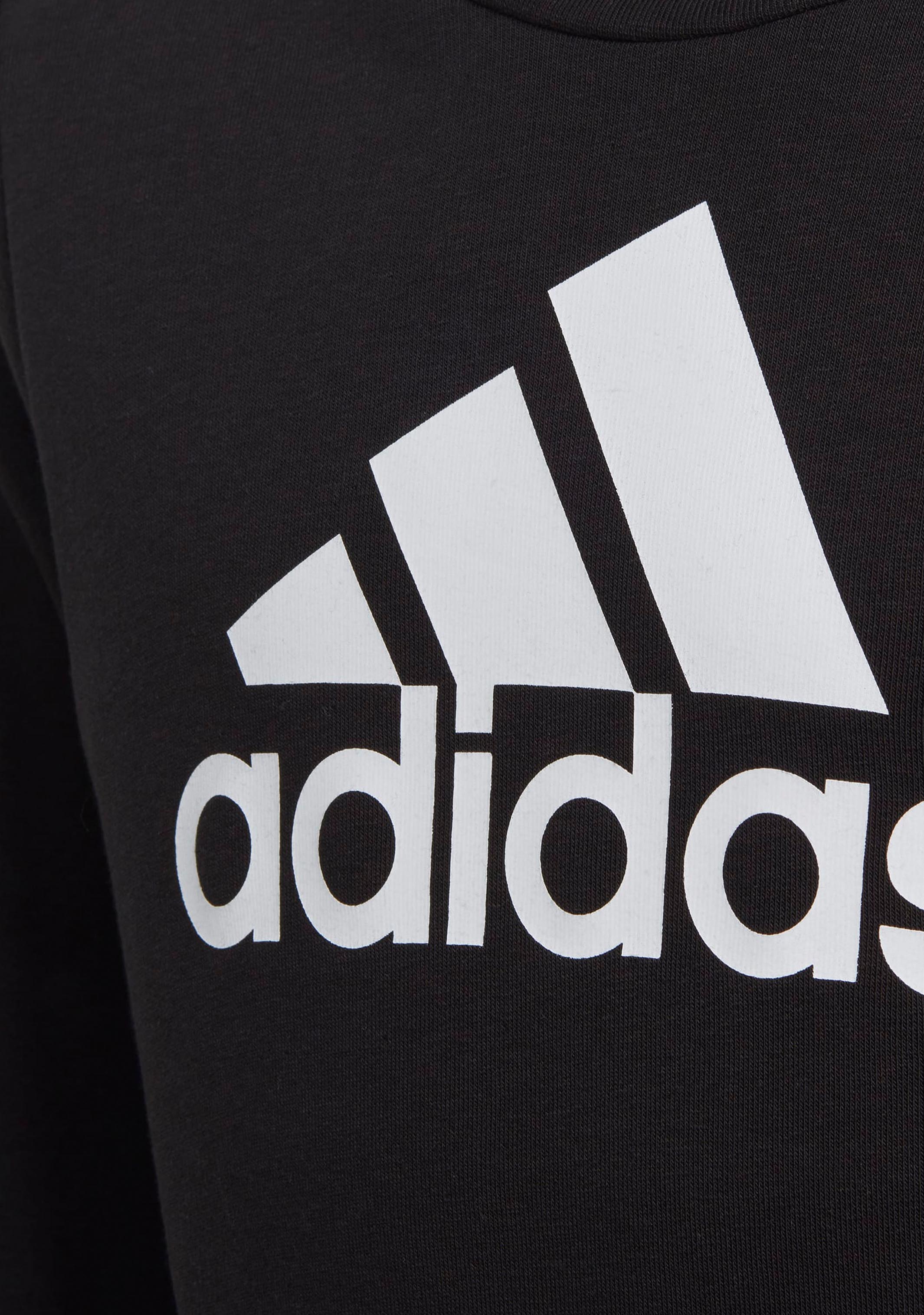 Adidas Girls' Essentials Big Logo Cotton Sweatshirt - Soft Casual Pullover Hoodie for Kids | Perfect for School, Playdates & Everyday Wear