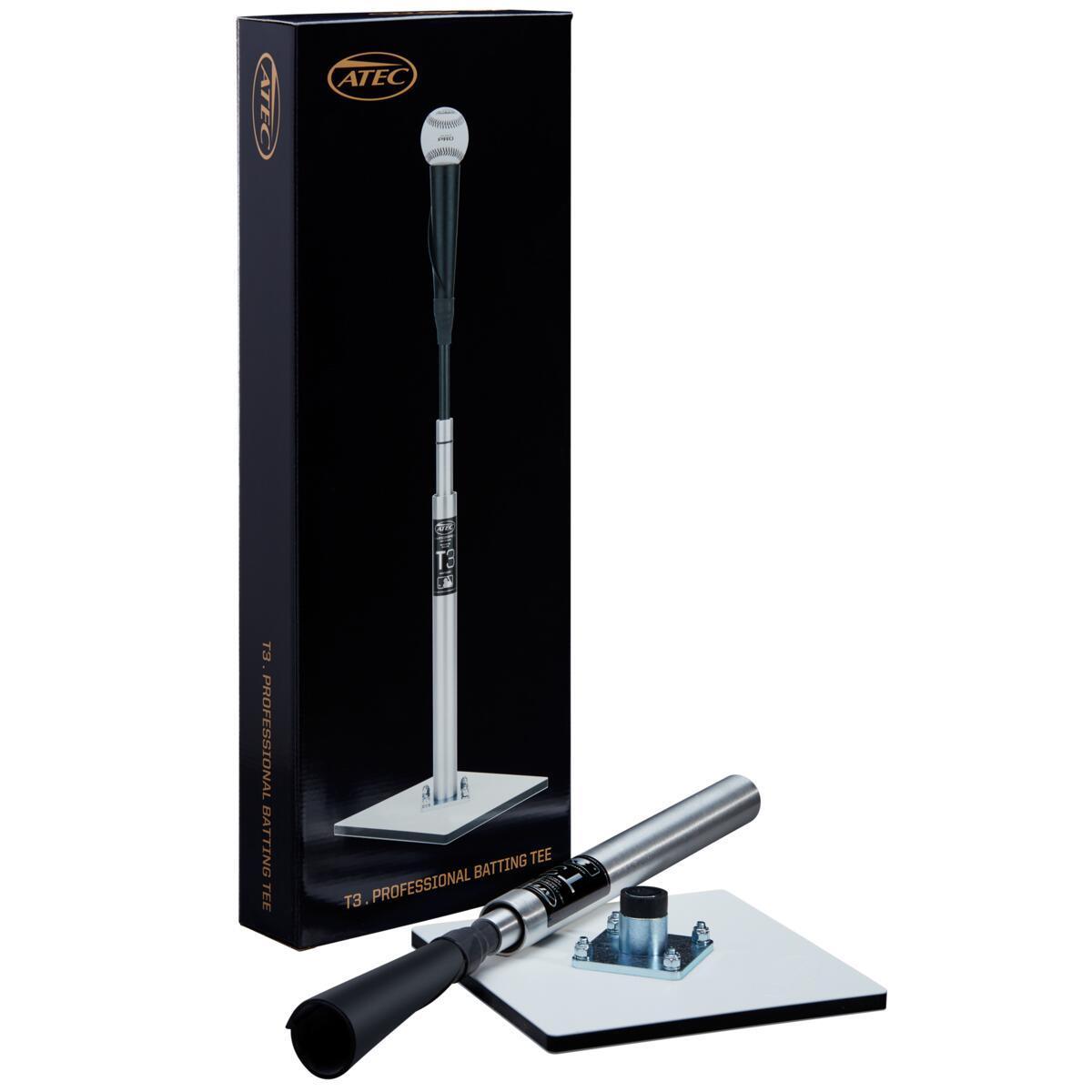 ATEC T3 Professional 23-43 Adjustable Baseball Batting Tee - WTATT3000 | Perfect for Baseball & Softball Training, Batting Practice, and Field Drills