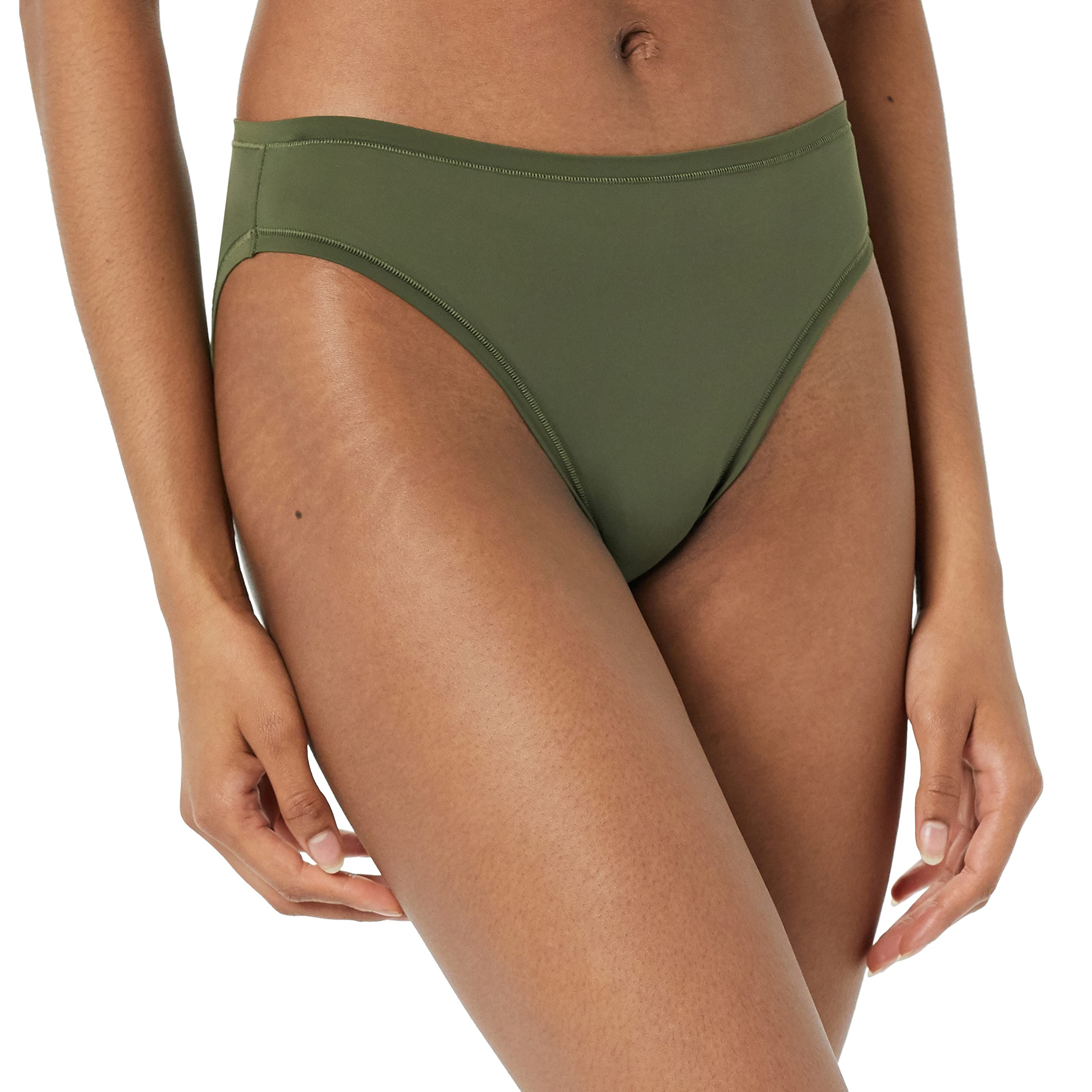 Amazon Essentials Women's High Cut Underwear 6-Pack - Soft Cotton Breathable Panties for Everyday Comfort - Perfect for Work, Yoga & Lounge Wear
